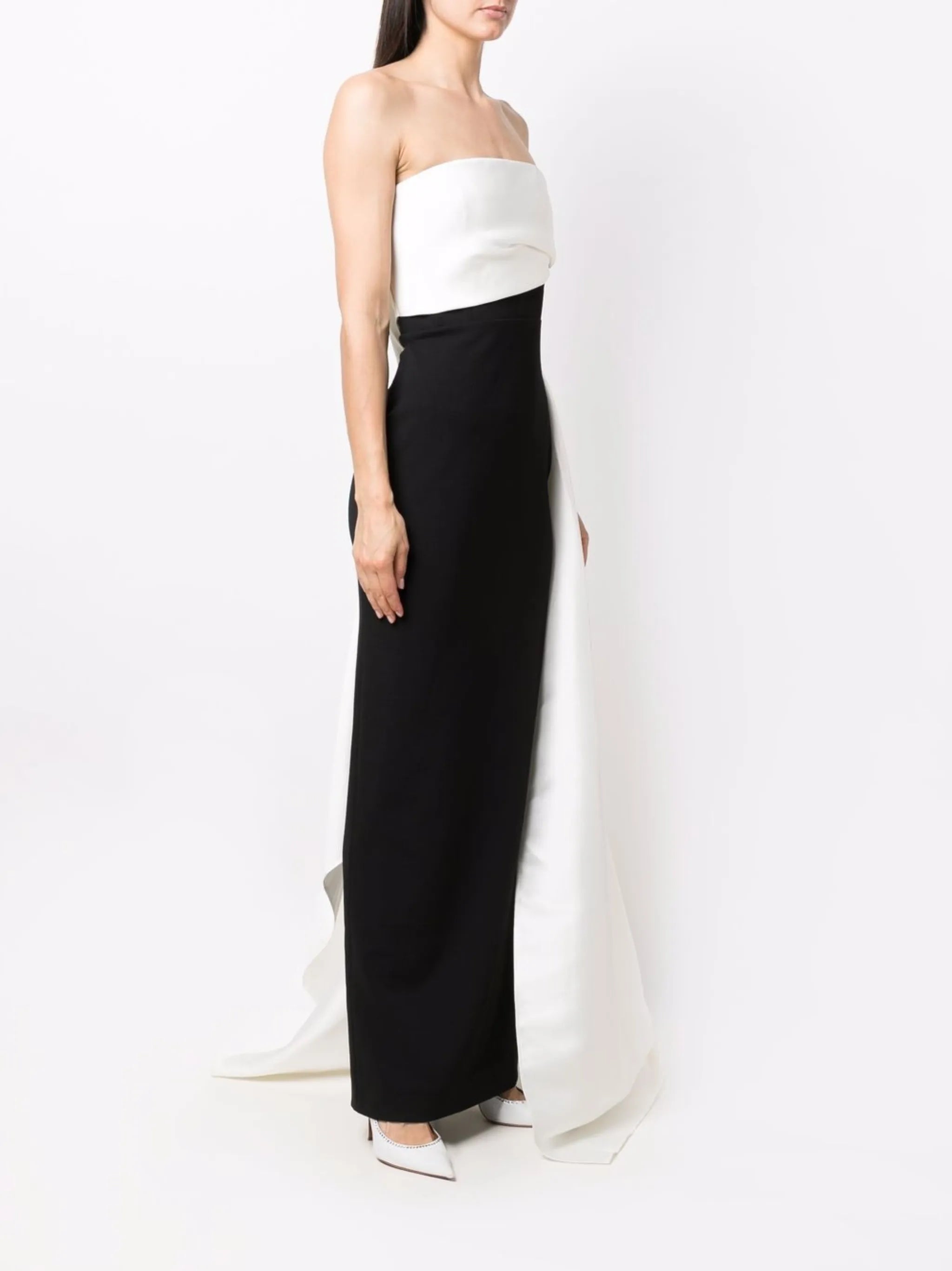 Kinsley strapless two-tone gown