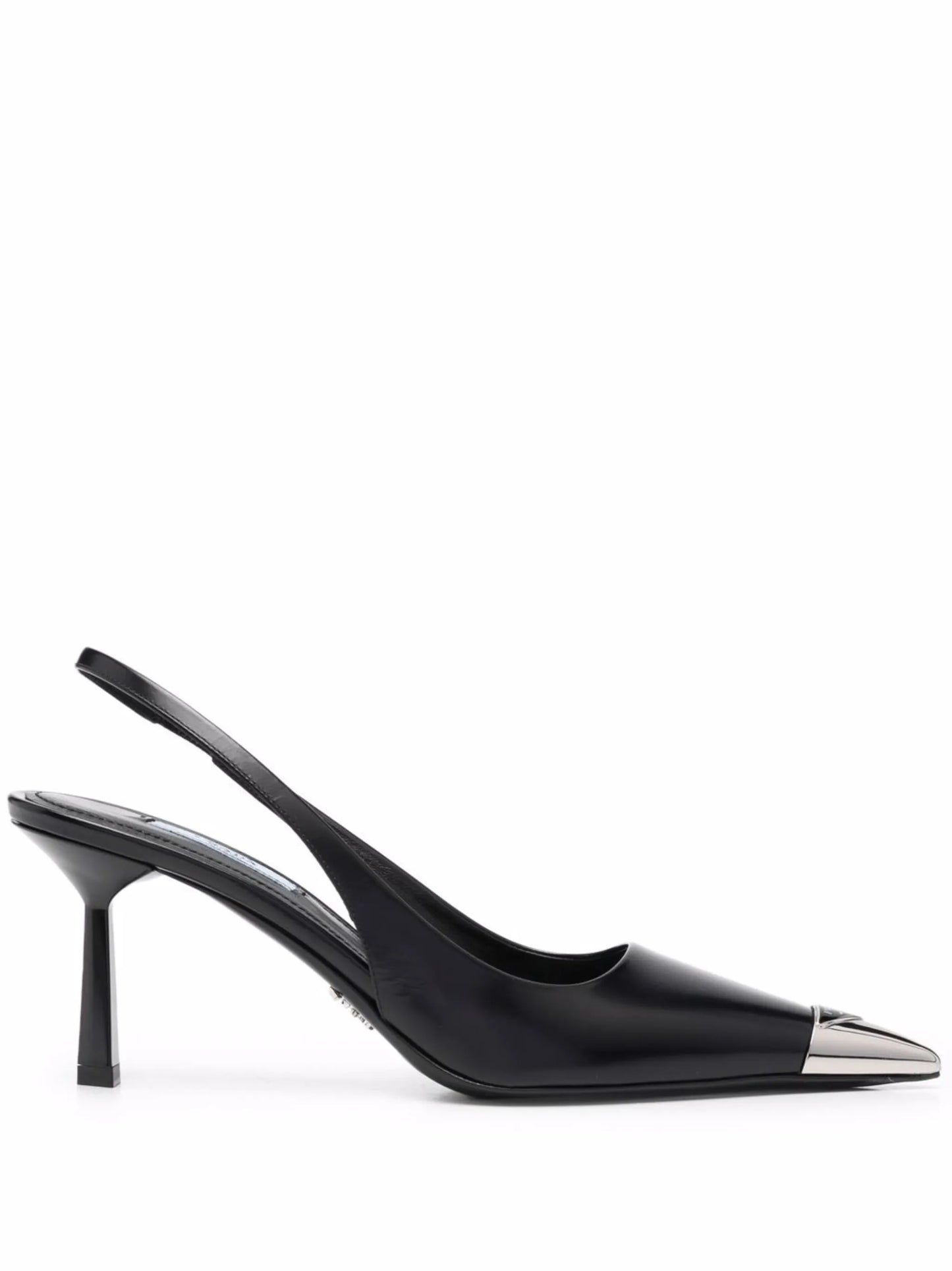 contrast-toecap slingback pumps