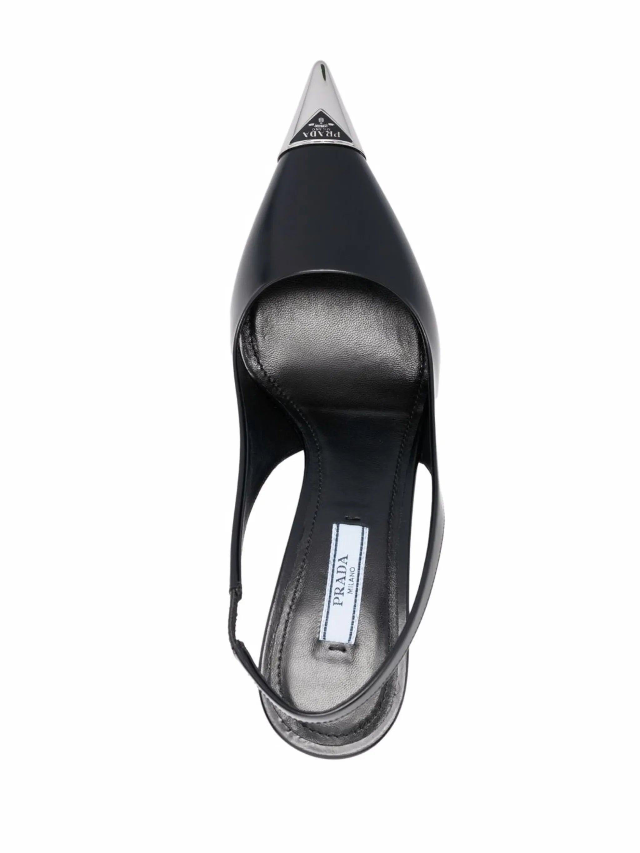 contrast-toecap slingback pumps