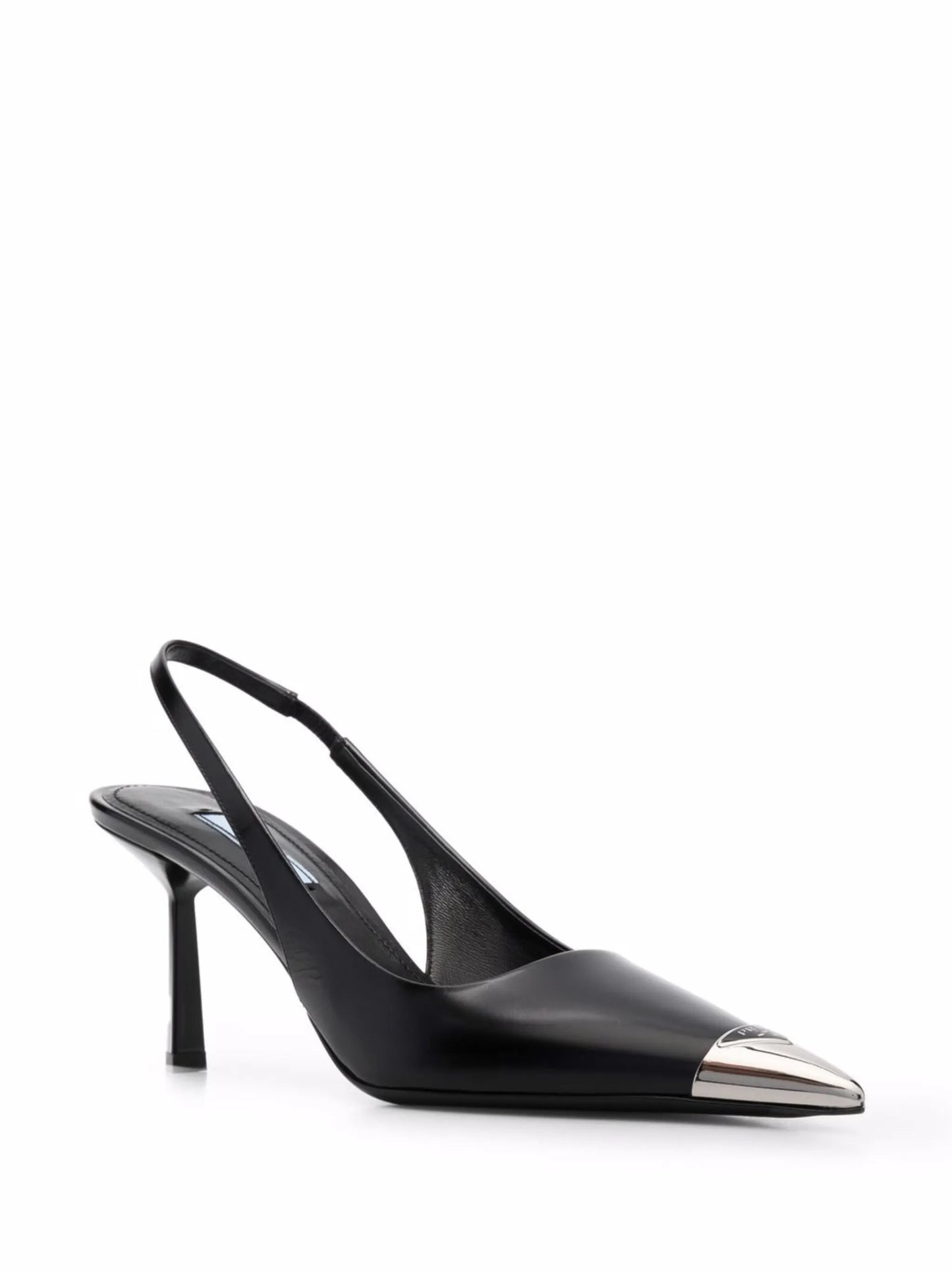 contrast-toecap slingback pumps