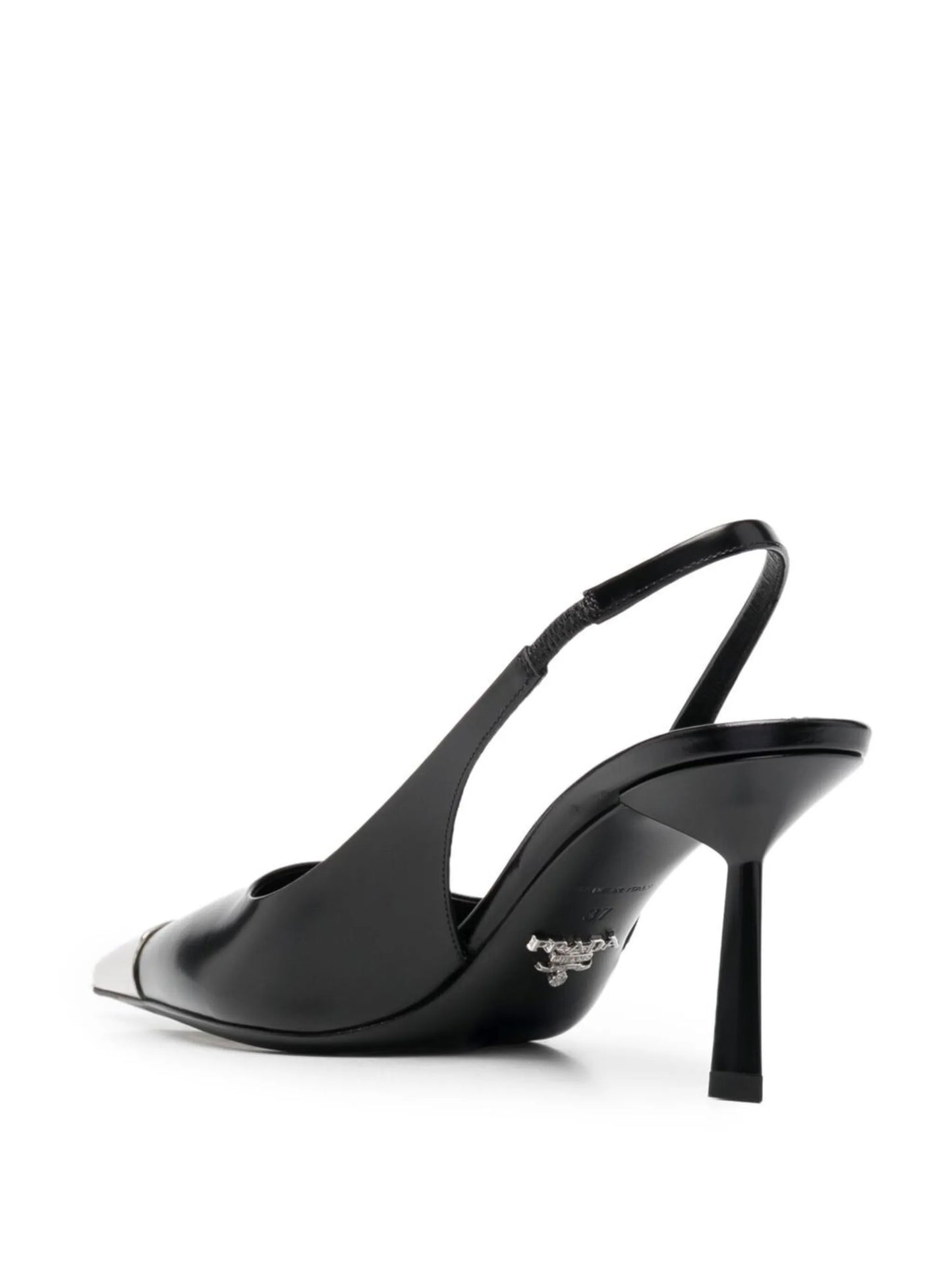 contrast-toecap slingback pumps