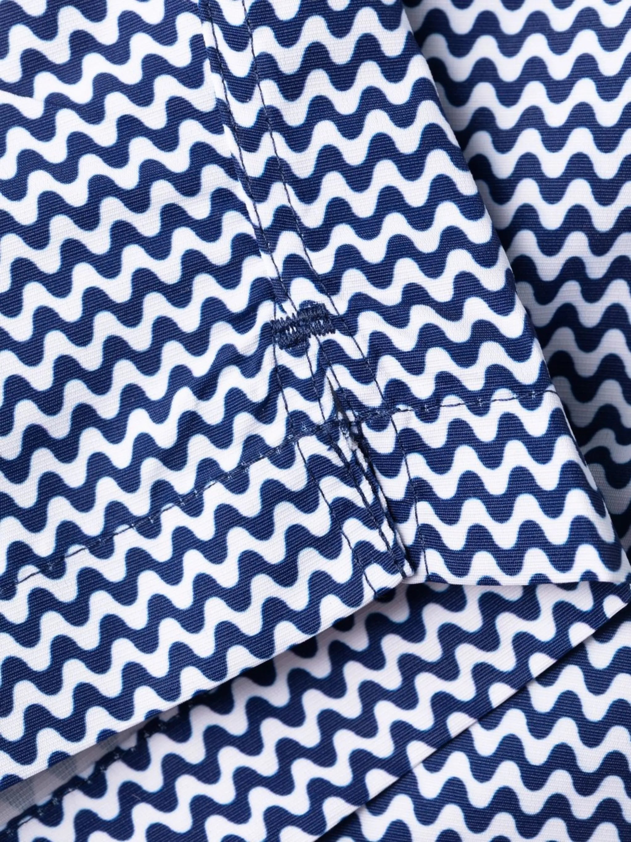 zigzag-print swim shorts