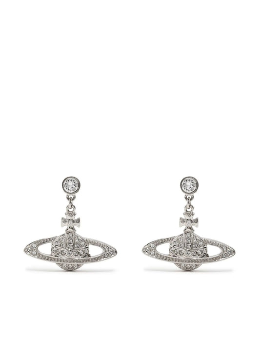 crystal orb earrings