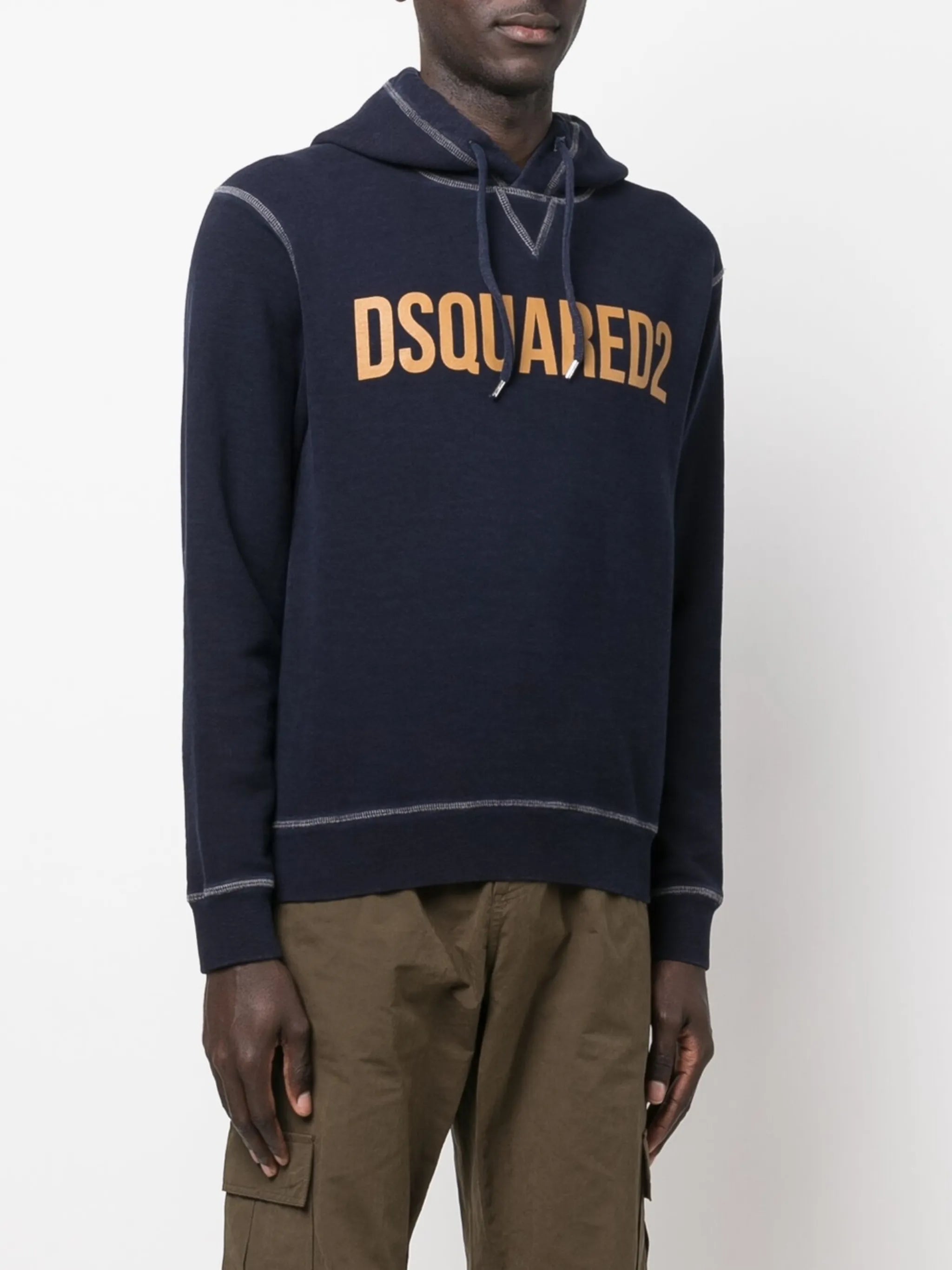 logo-print pullover hoodie