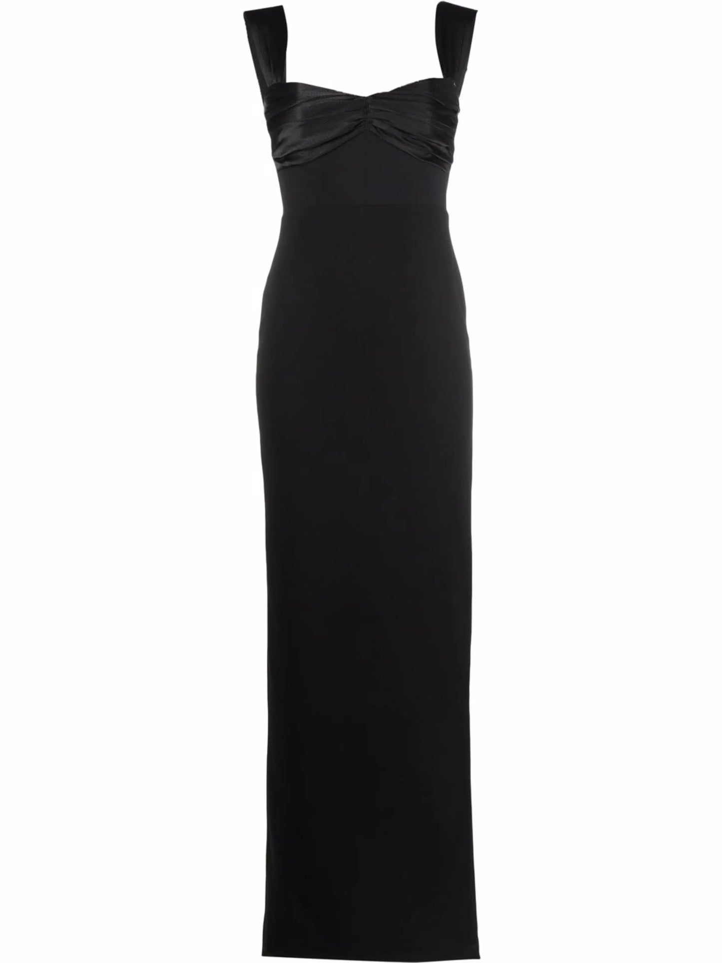 Calluna satin-trim column dress