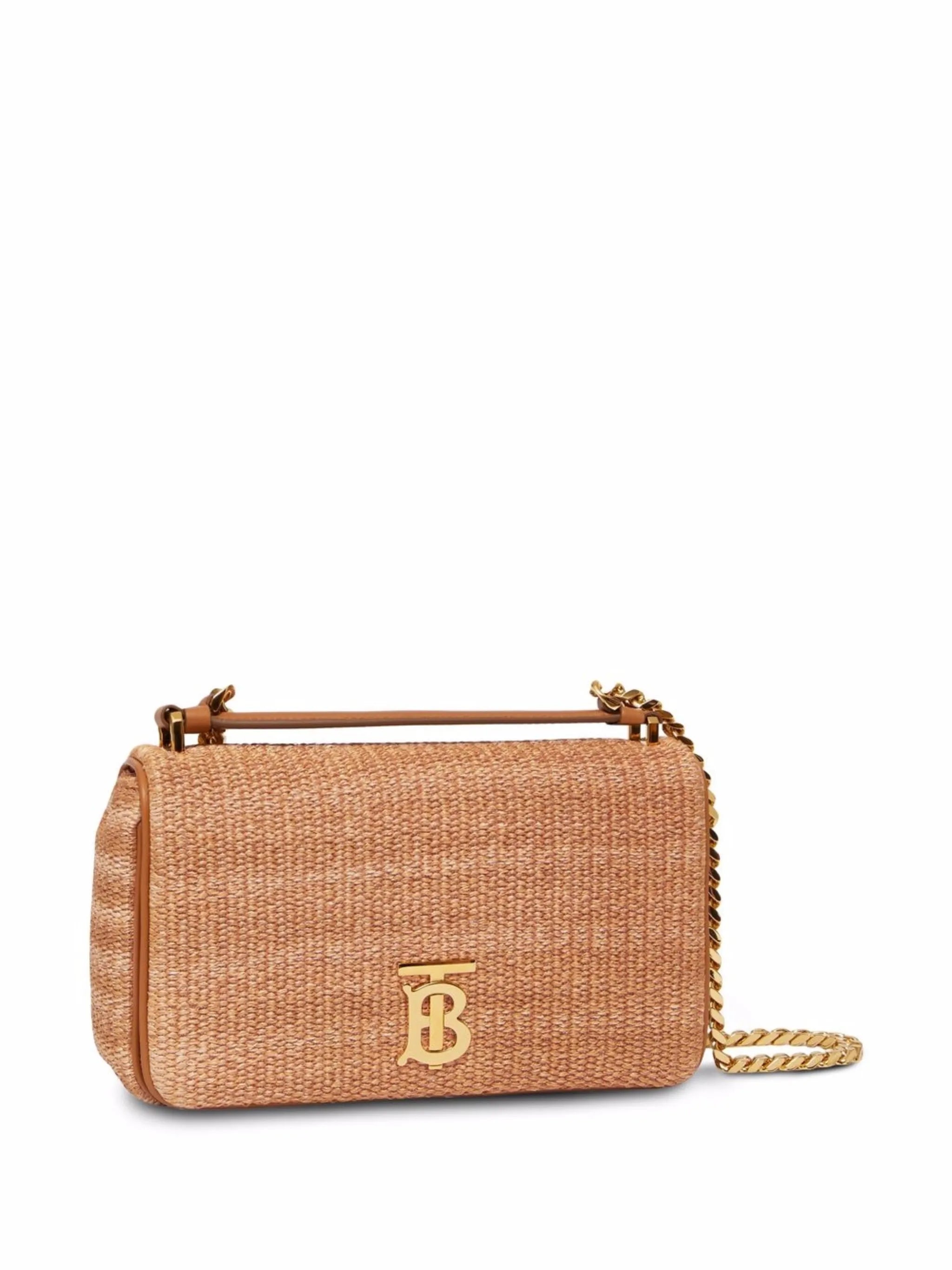 Lola raffia shoulder bag
