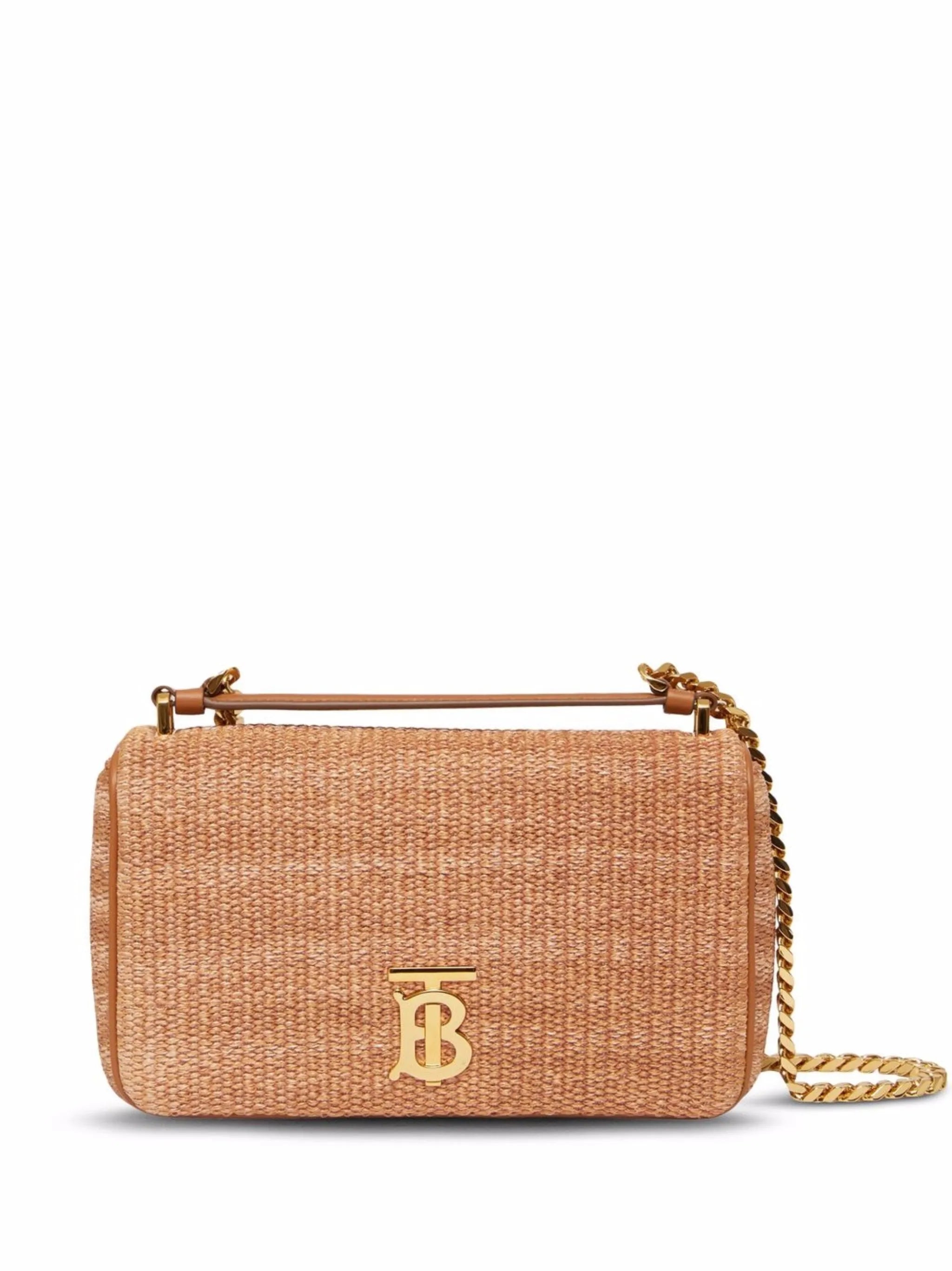 Lola raffia shoulder bag