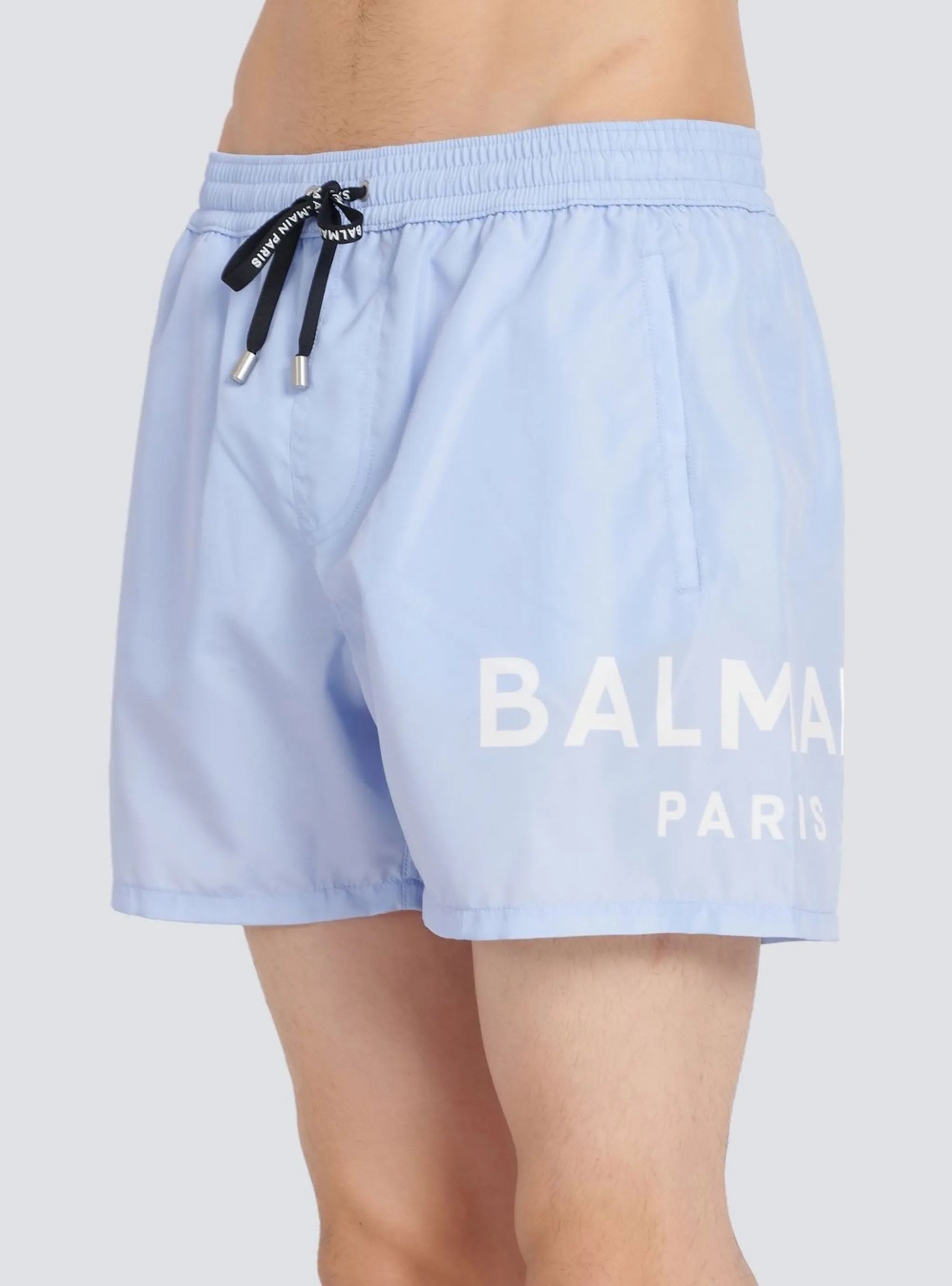 logo swim shorts