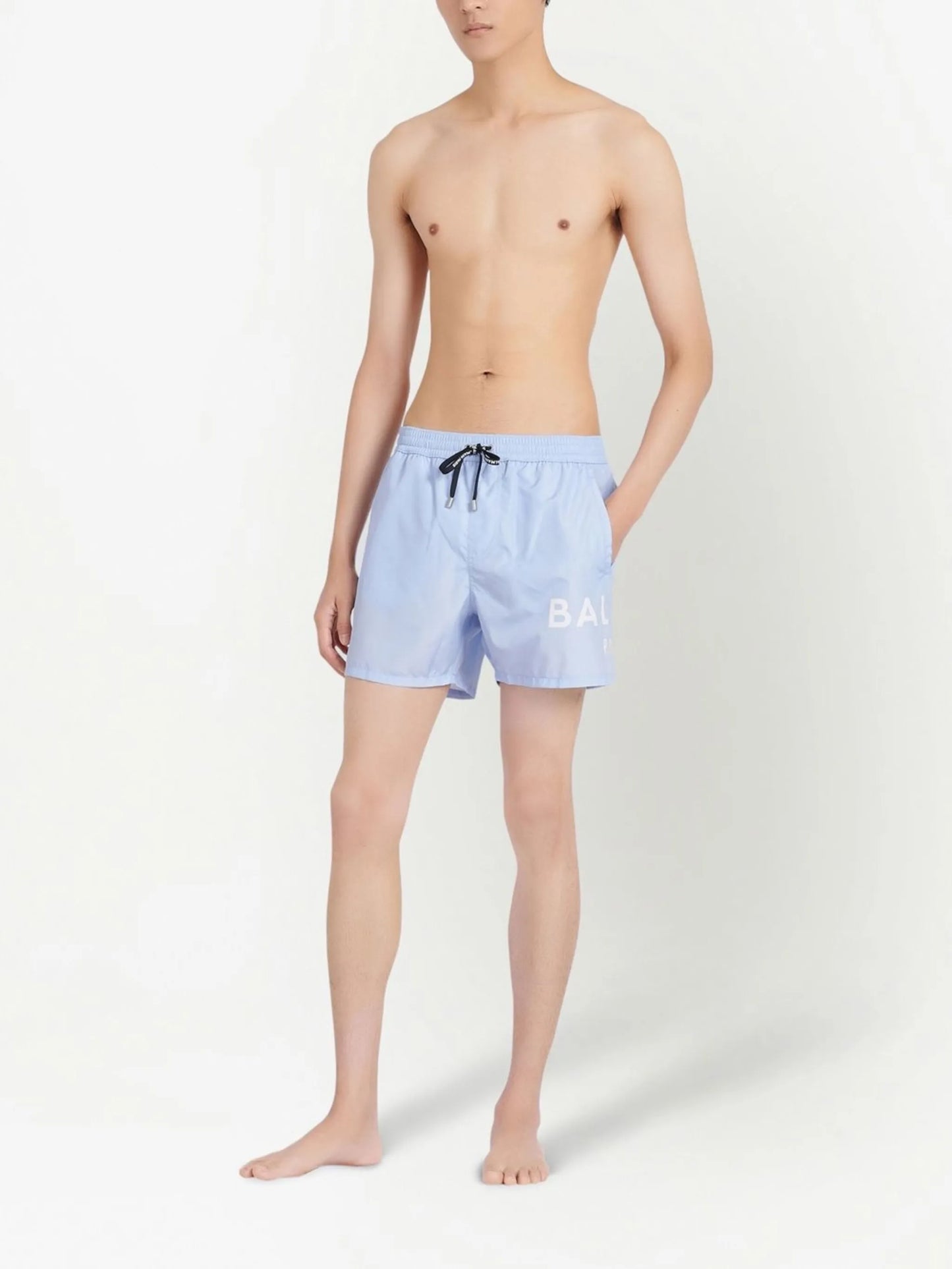 logo swim shorts