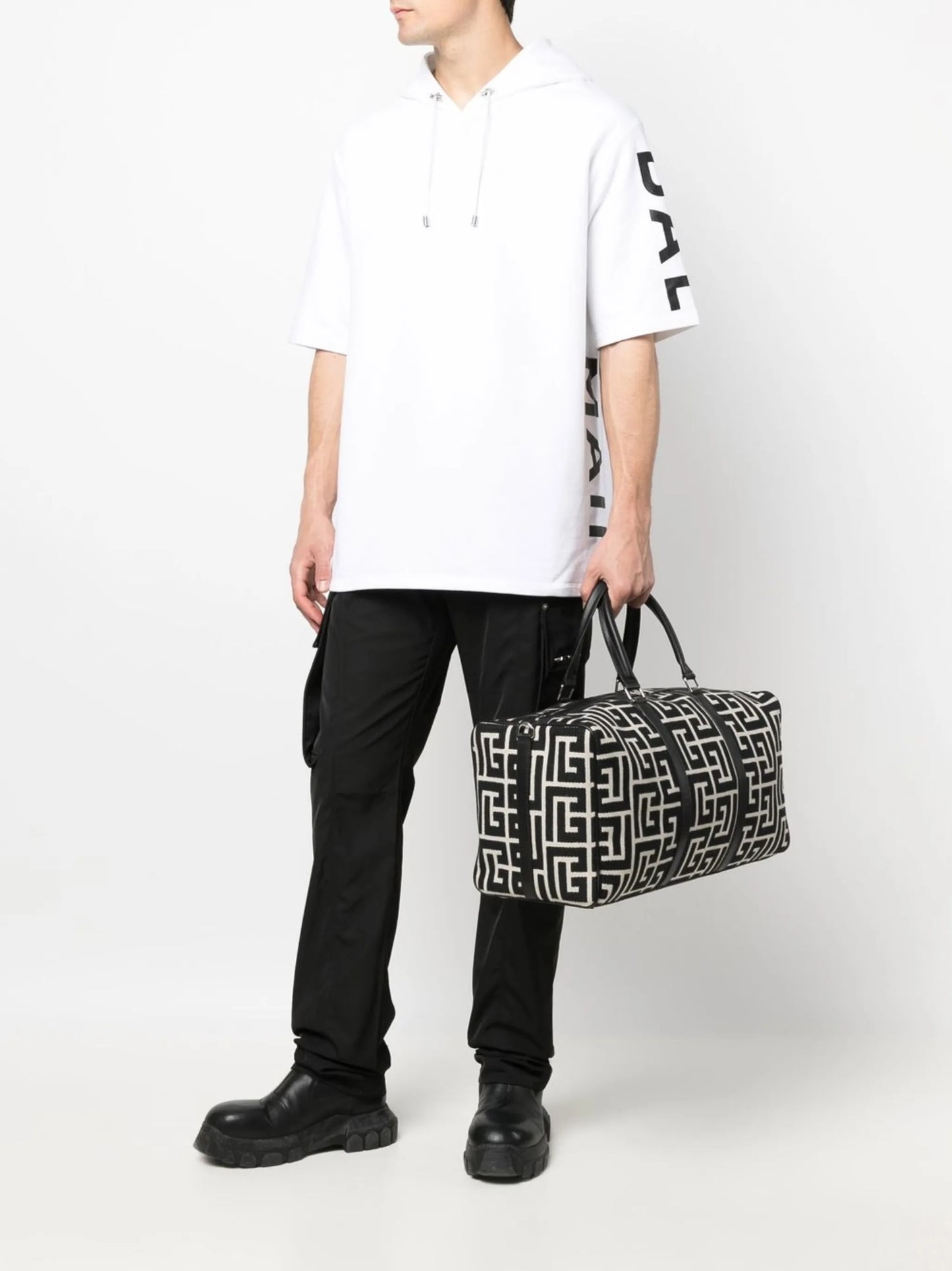 Voyage monogram-jacquard duffle bag