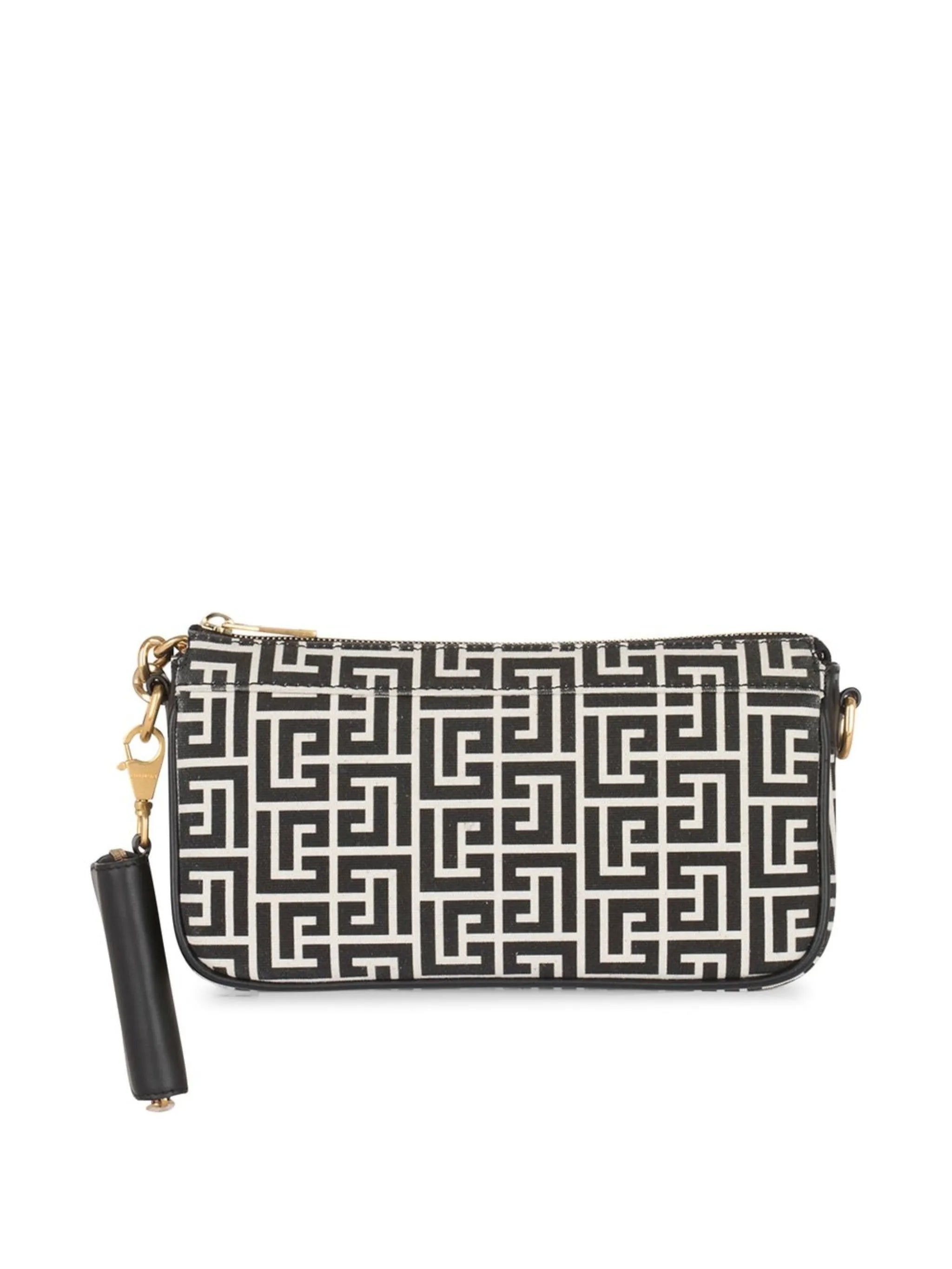 monogram pattern satchel bag
