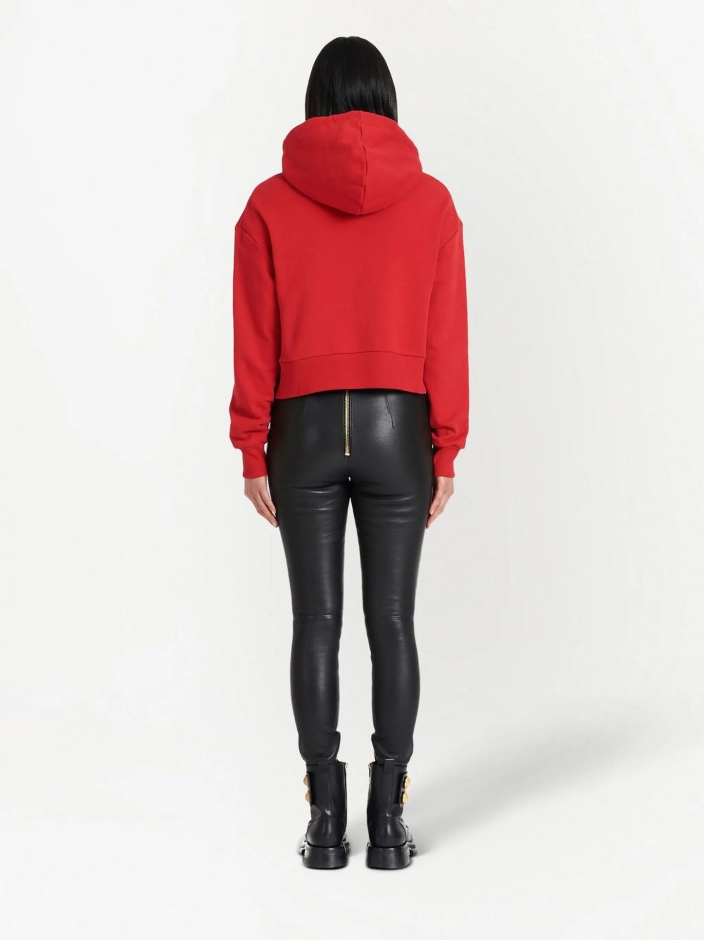 logo print drawstring hoodie