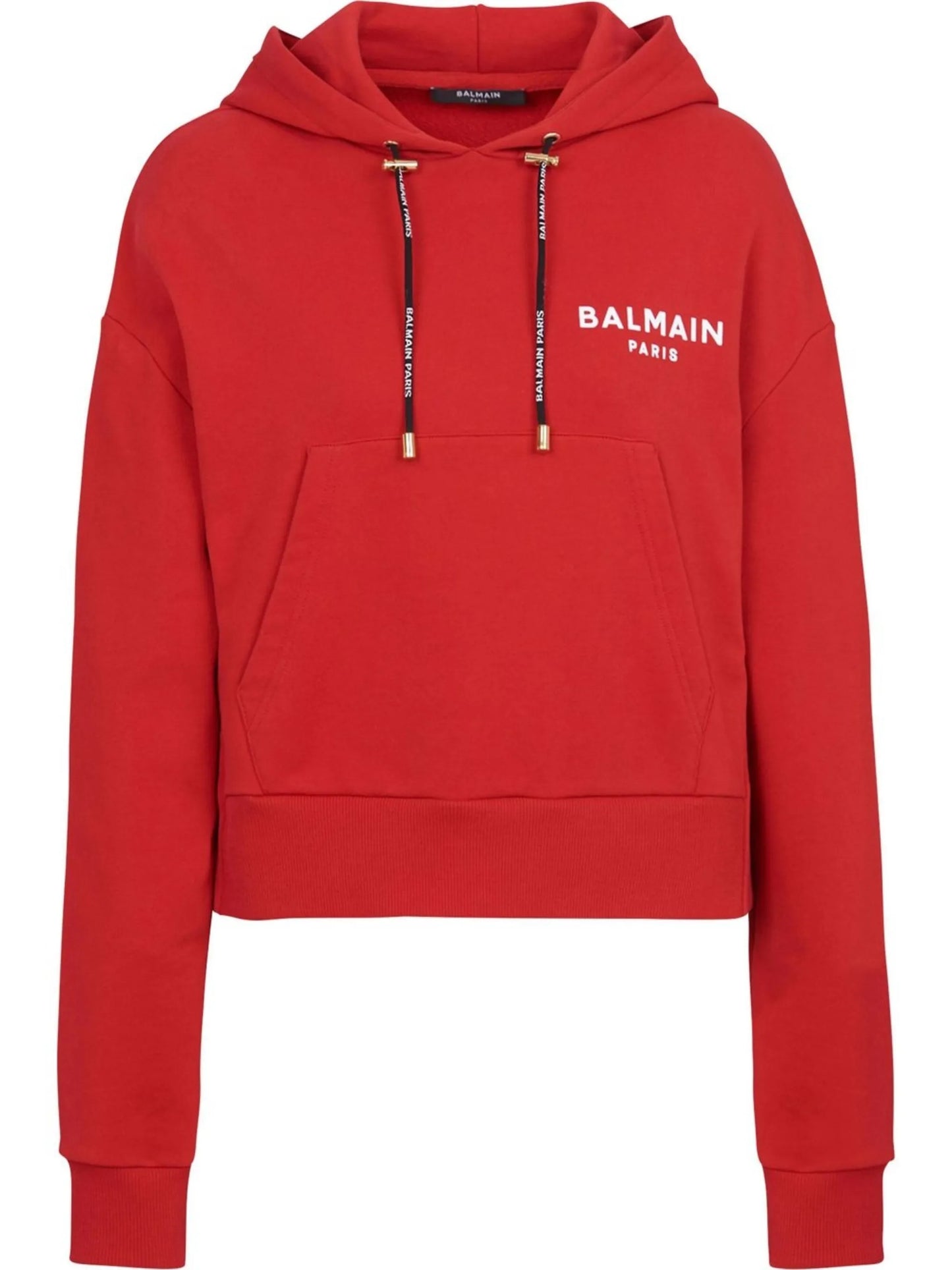 logo print drawstring hoodie