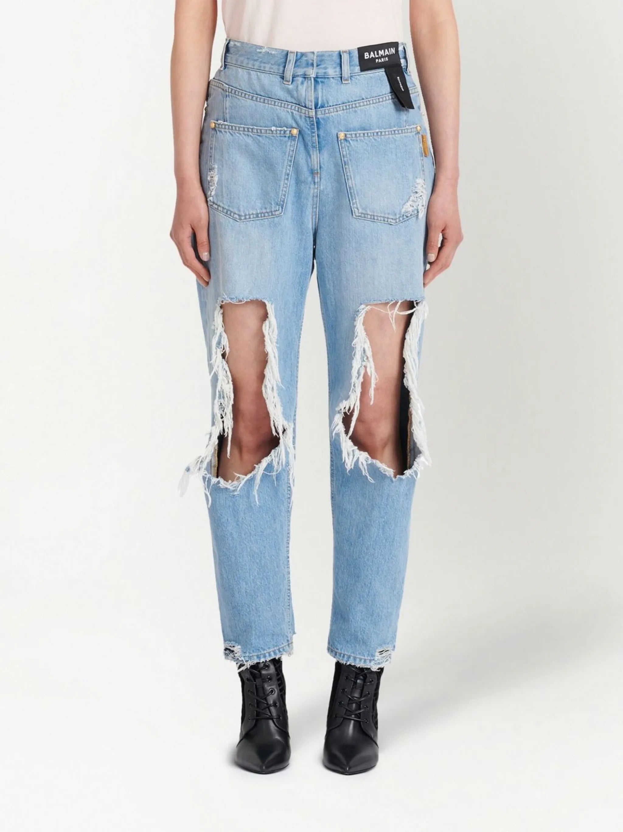 Back To Front boyfriend distressed jeans