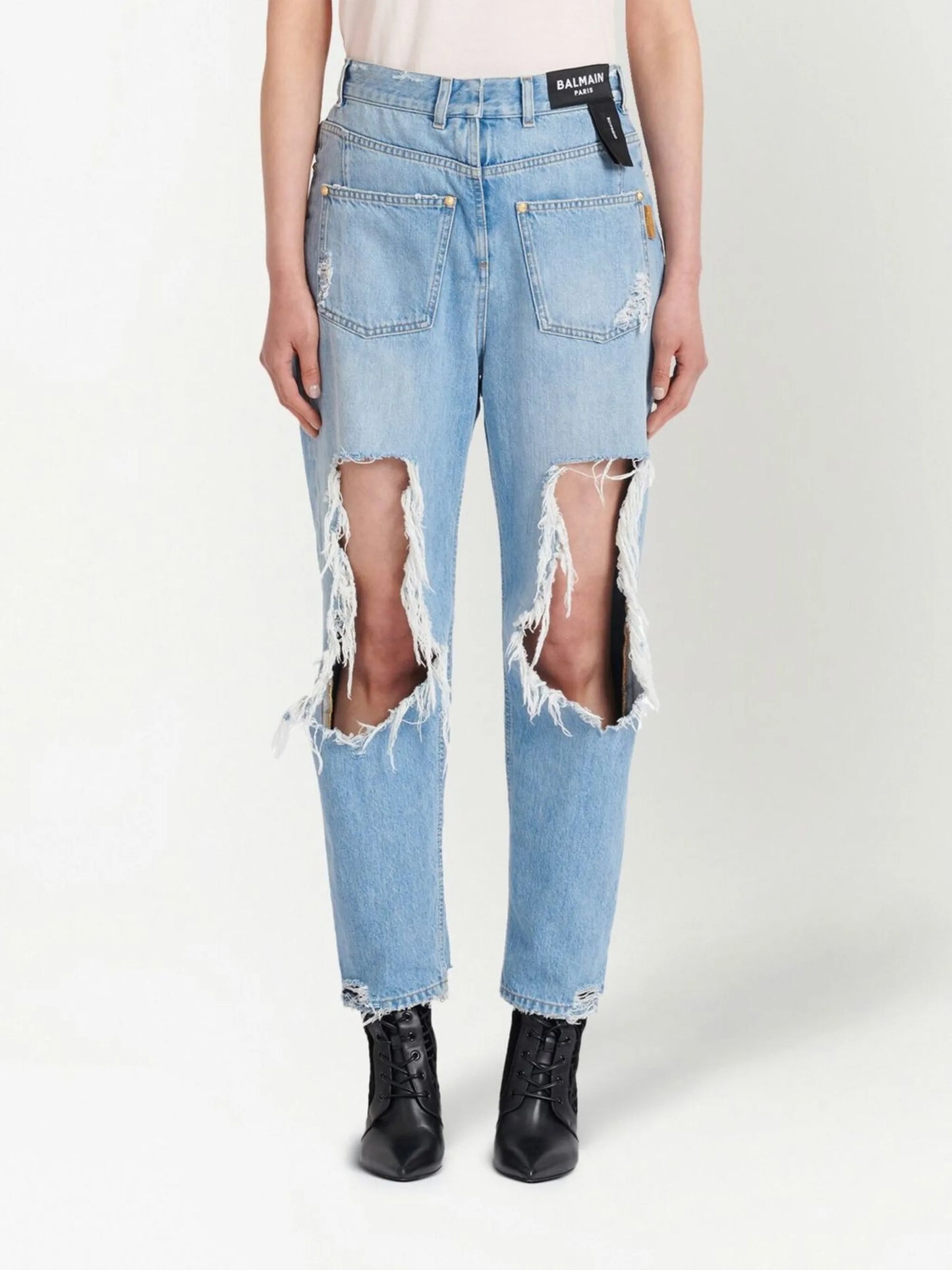 Back To Front boyfriend distressed jeans