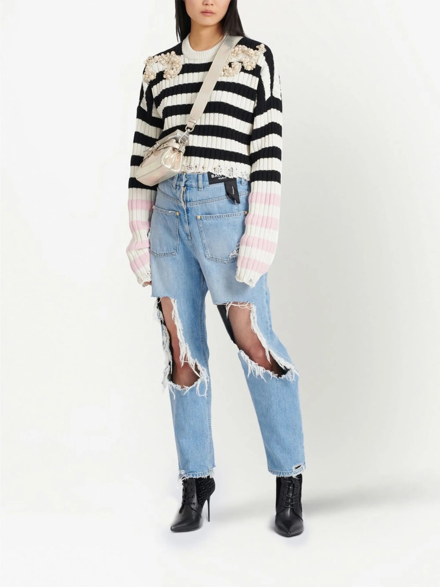 Back To Front boyfriend distressed jeans