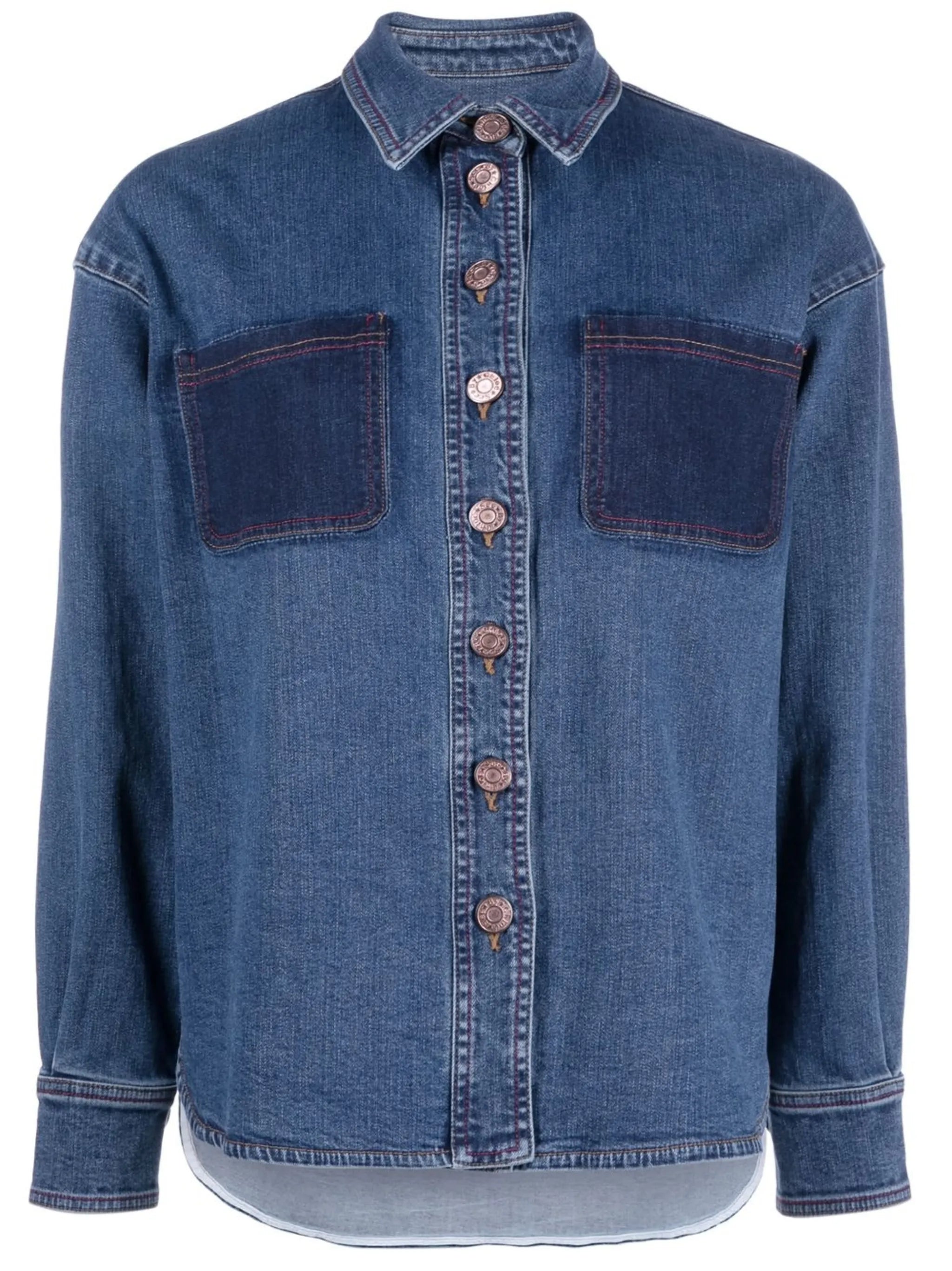long-sleeve denim shirt