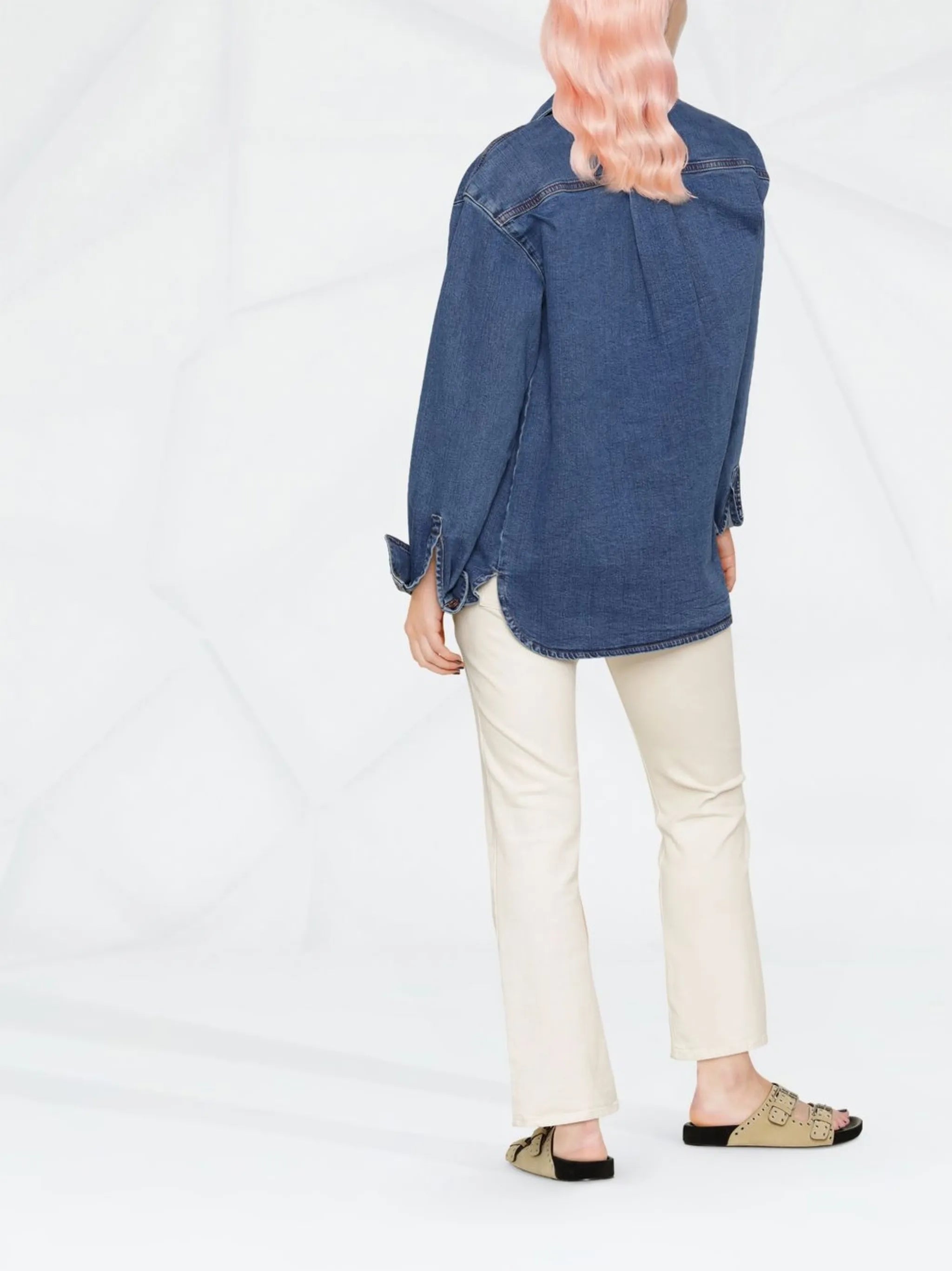 long-sleeve denim shirt