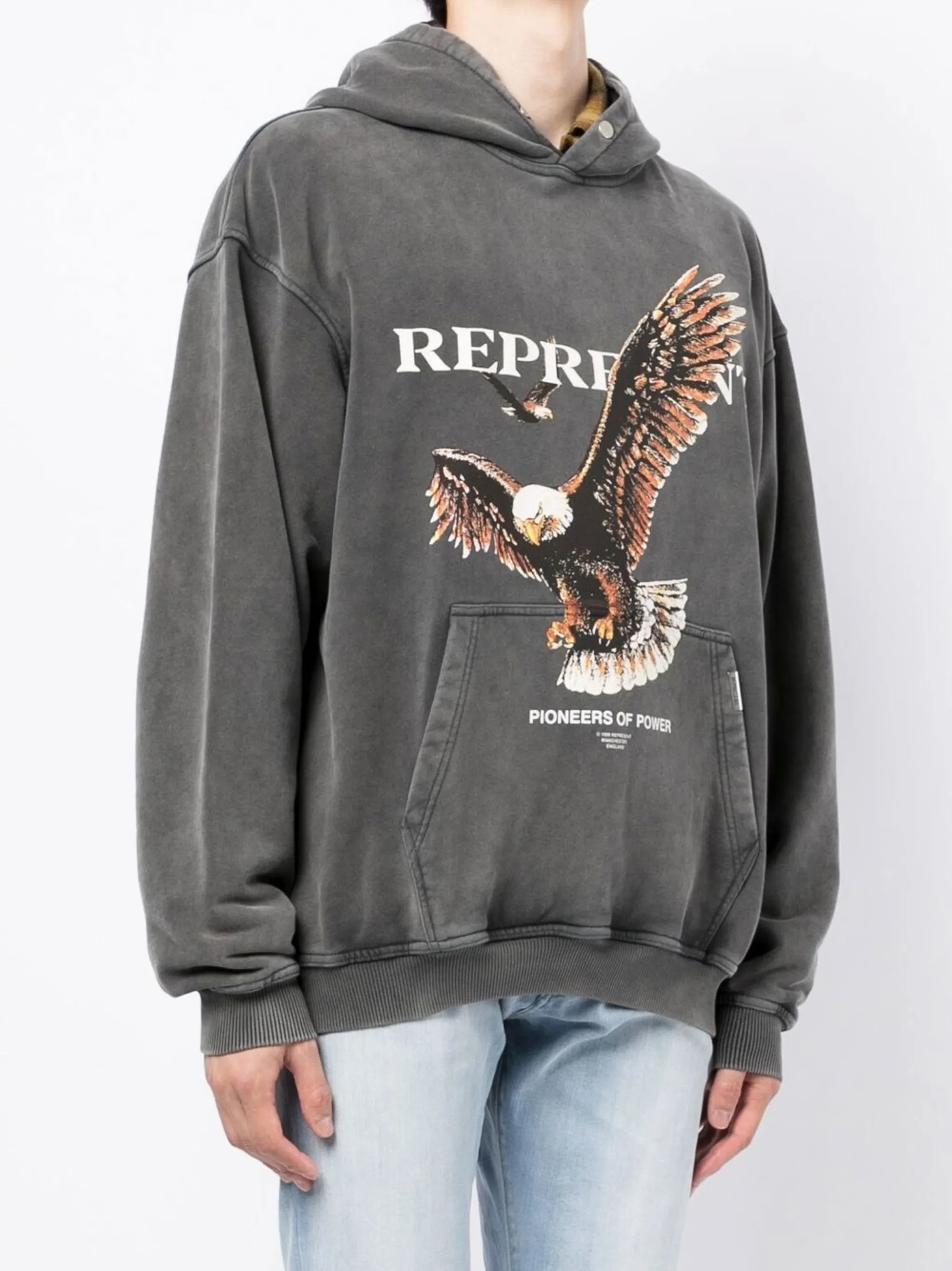 graphic-logo print hoodie