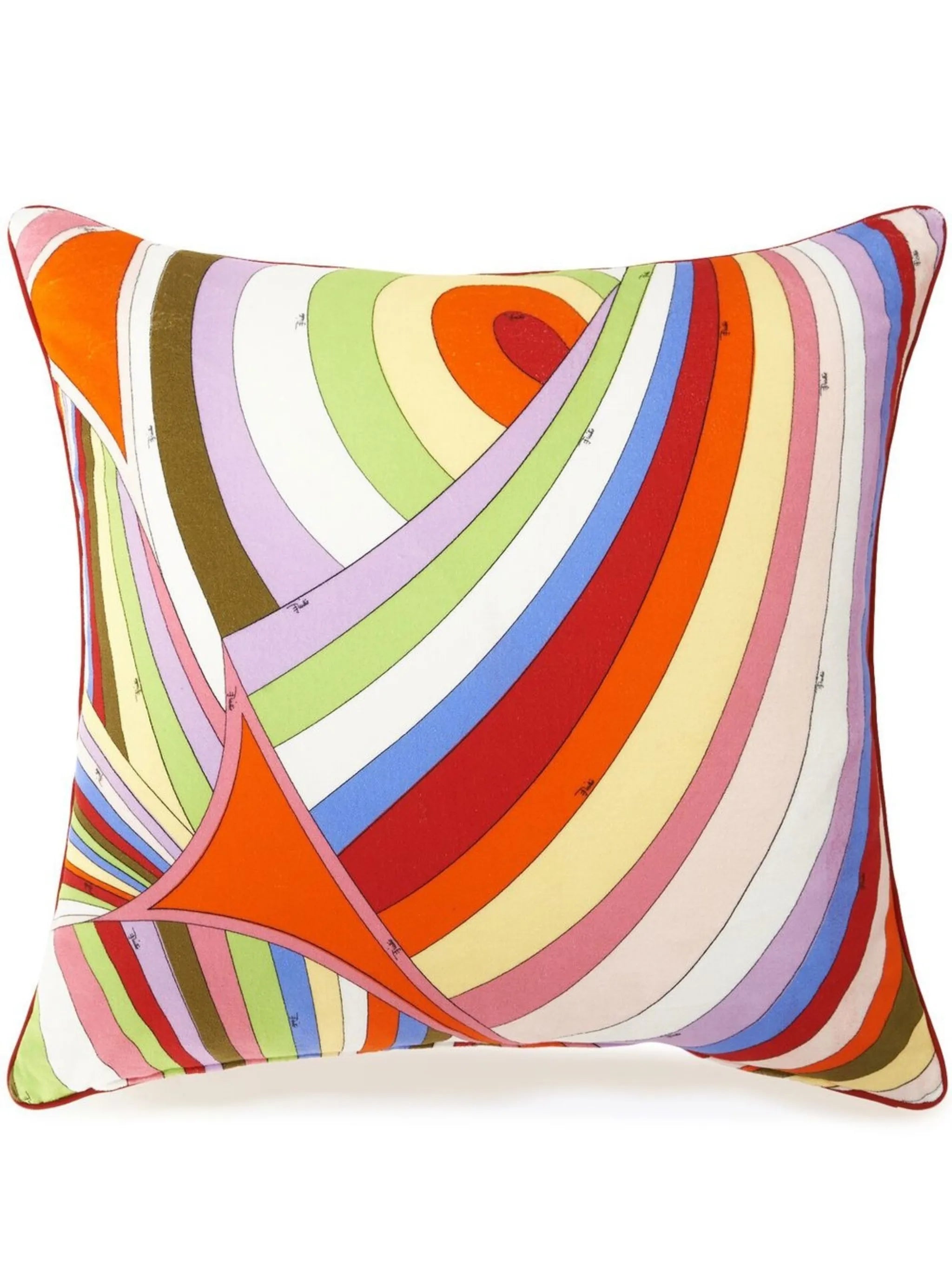 abstract-print pillow