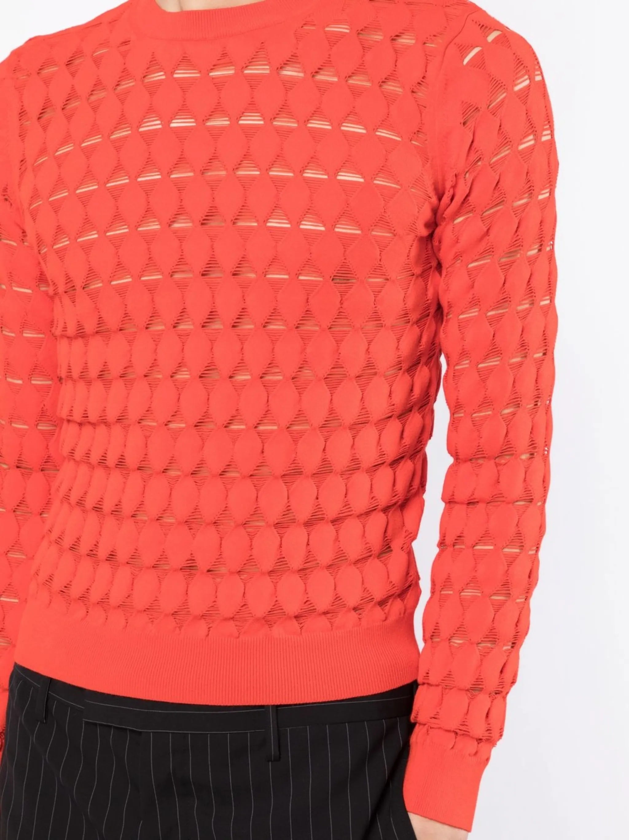sheer cut-out jumper