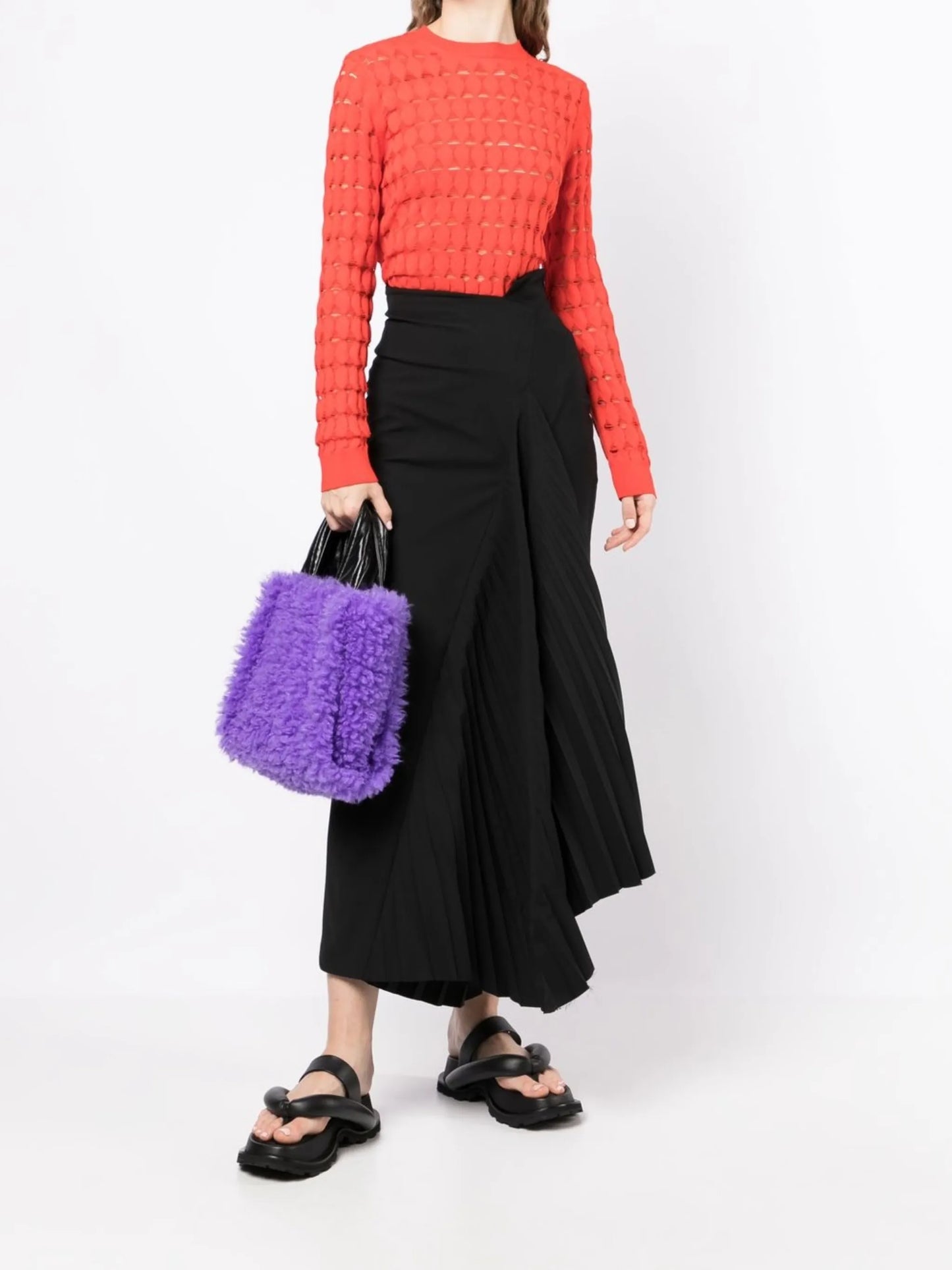 sheer cut-out jumper