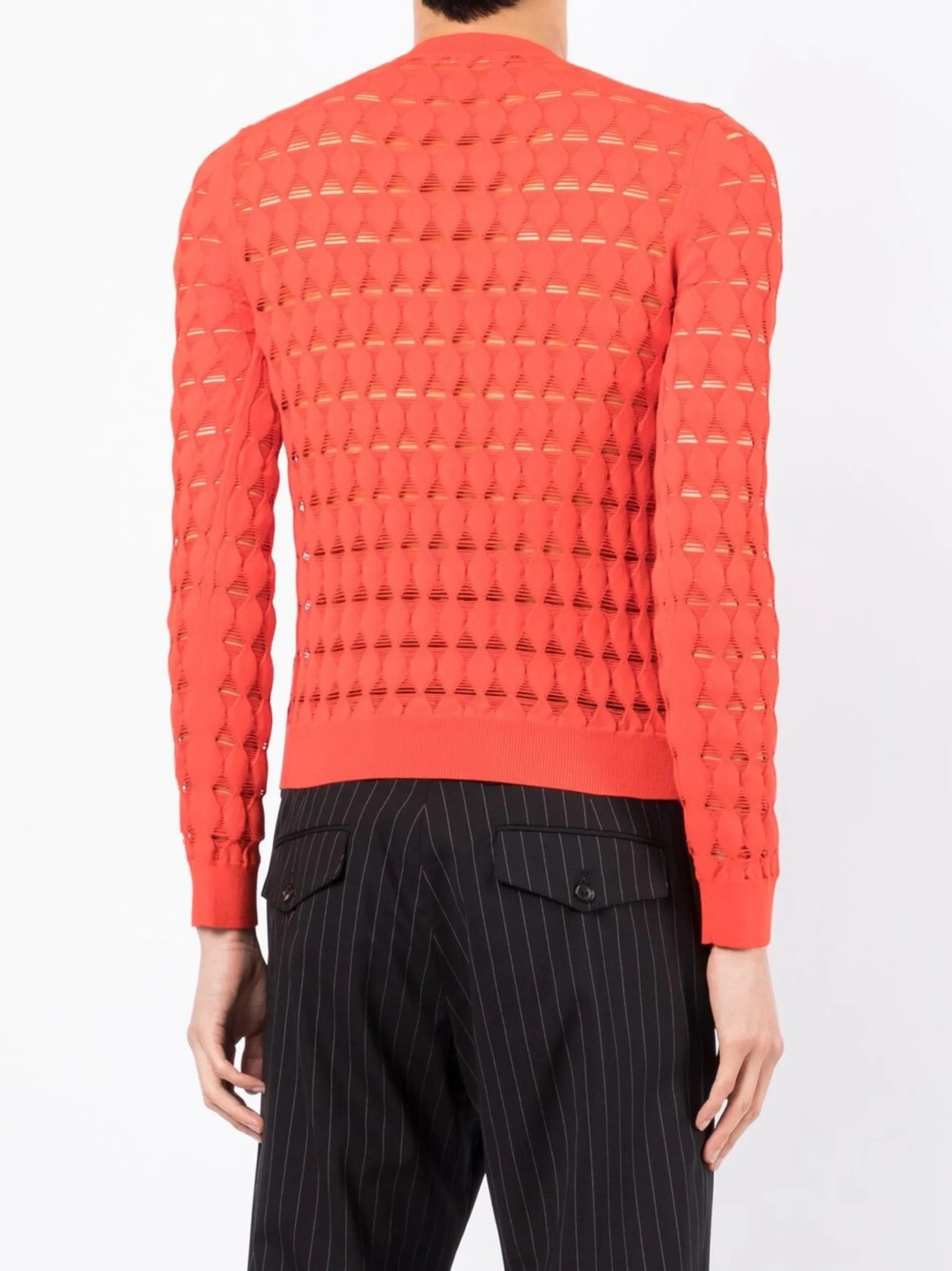 sheer cut-out jumper