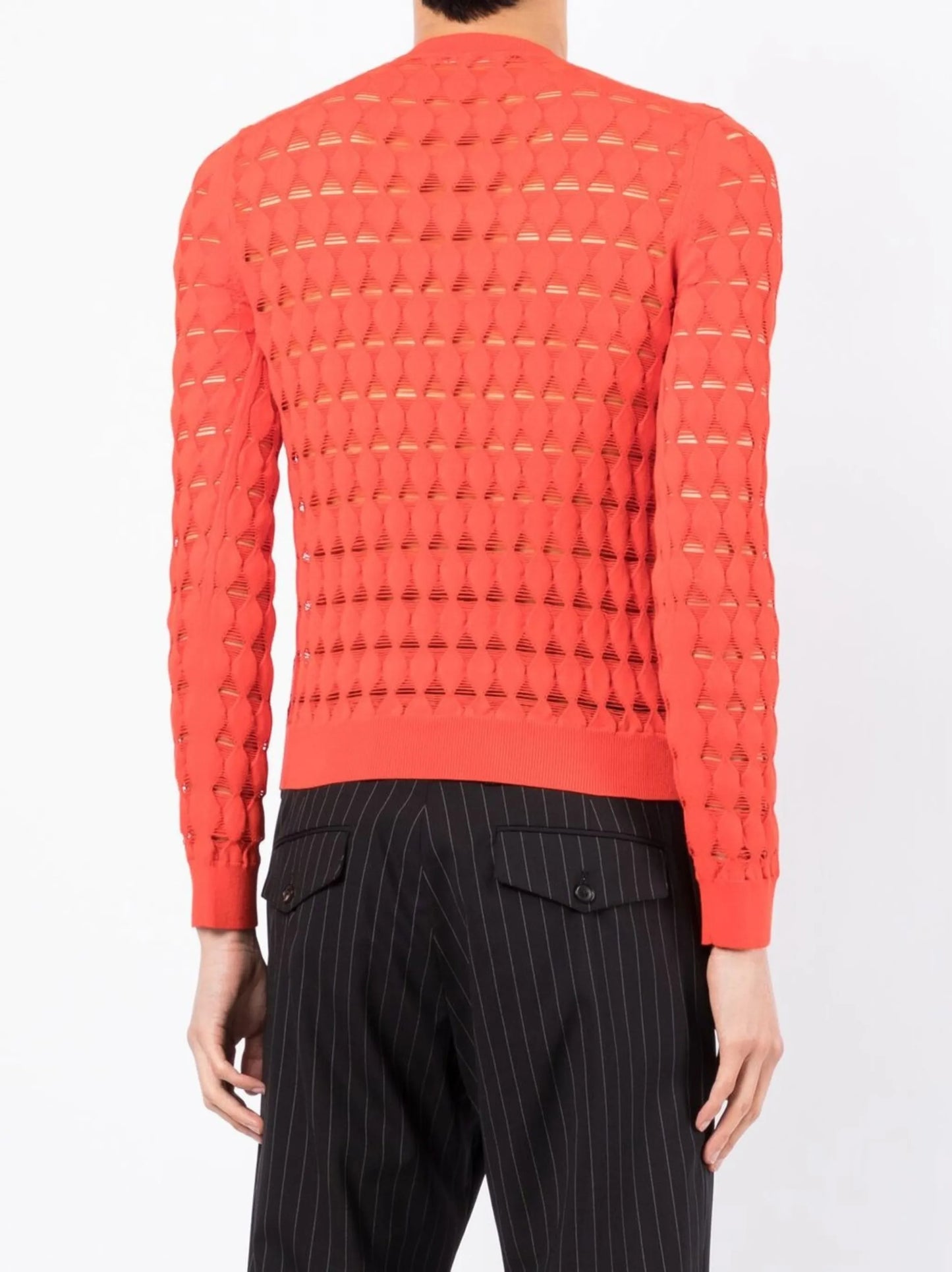 sheer cut-out jumper