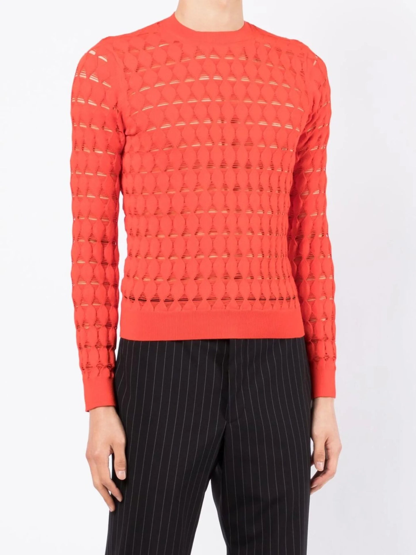 sheer cut-out jumper