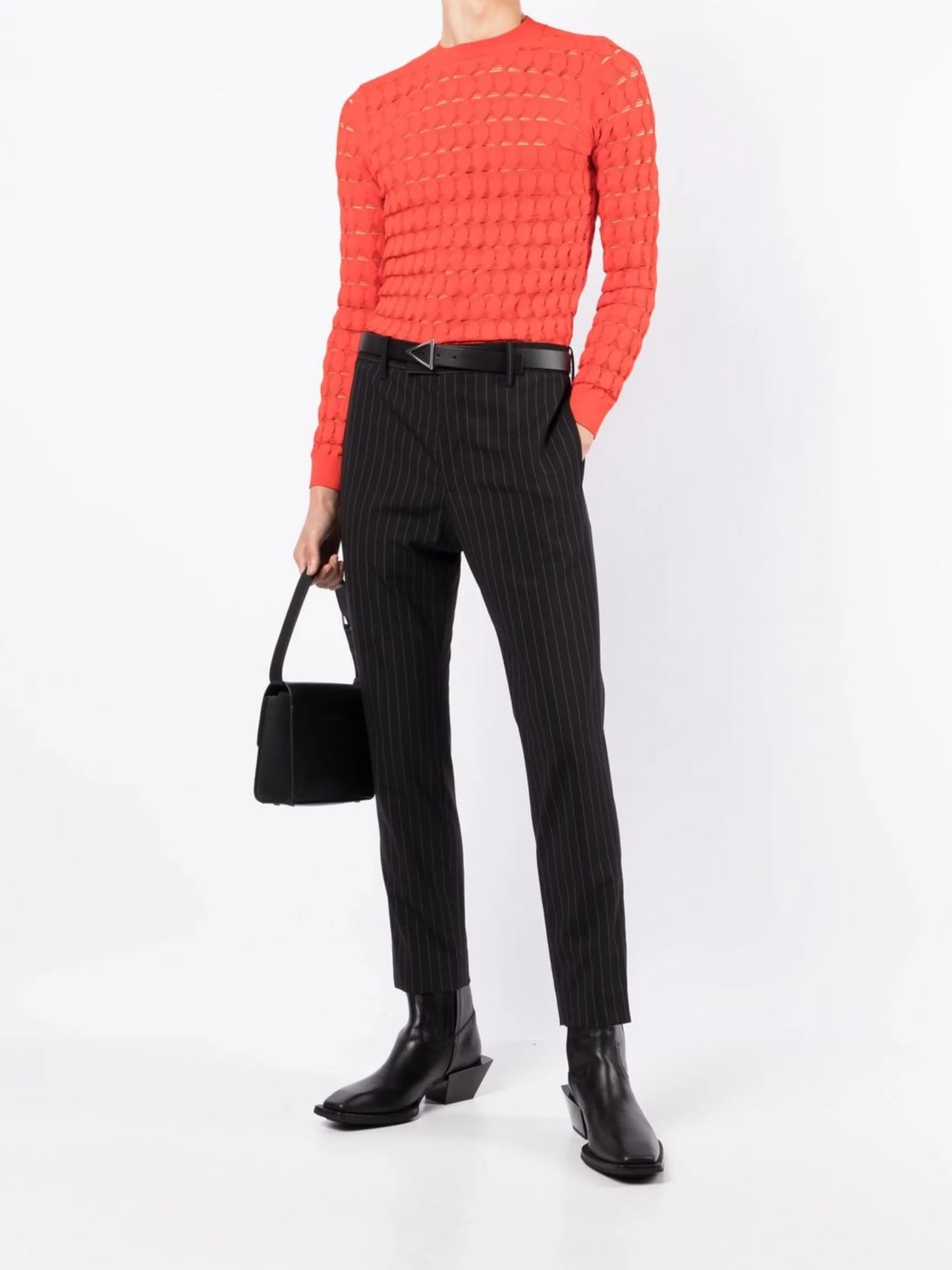 sheer cut-out jumper
