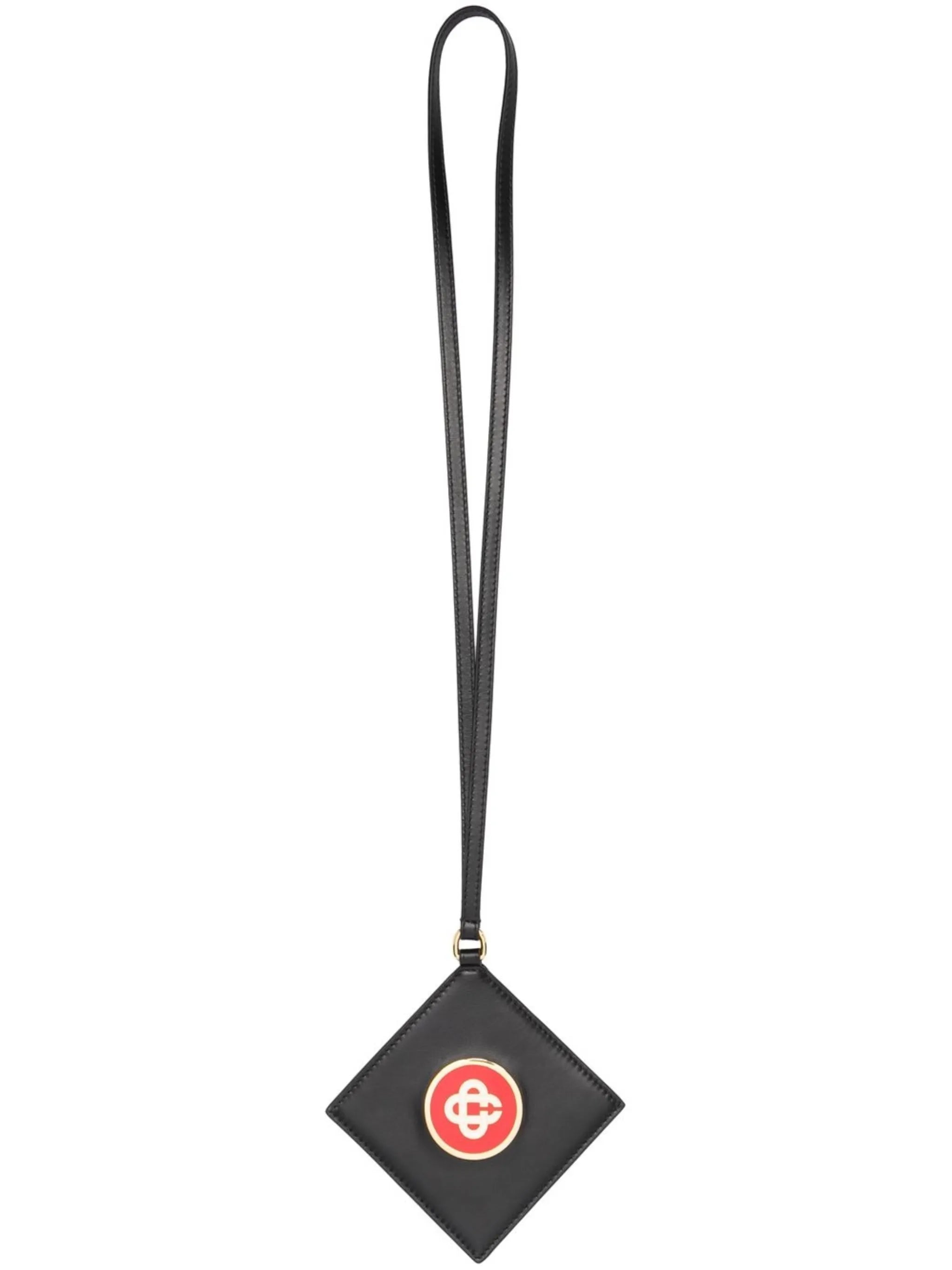 logo-print lanyard cardholder