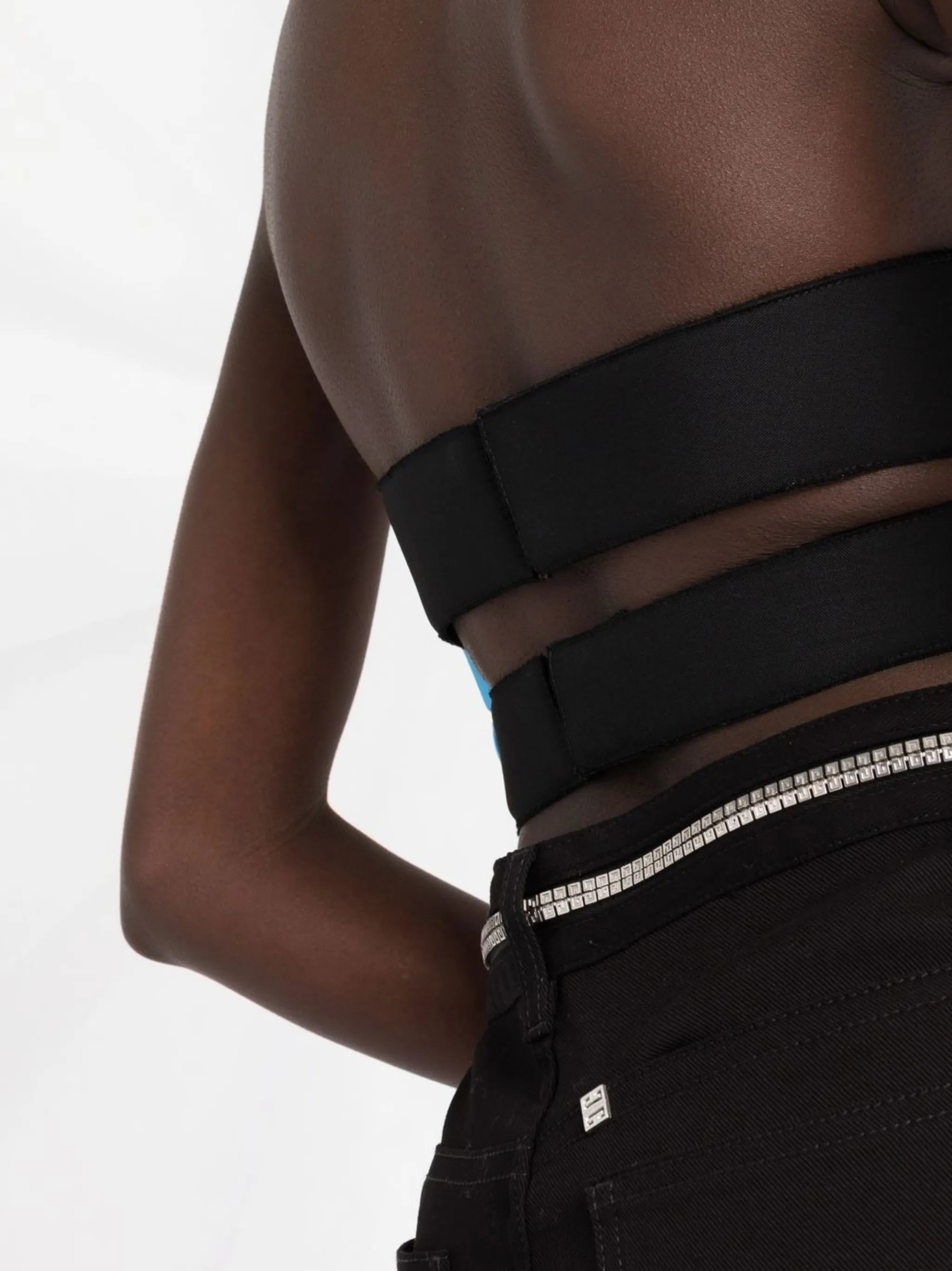 cut-out bustier top
