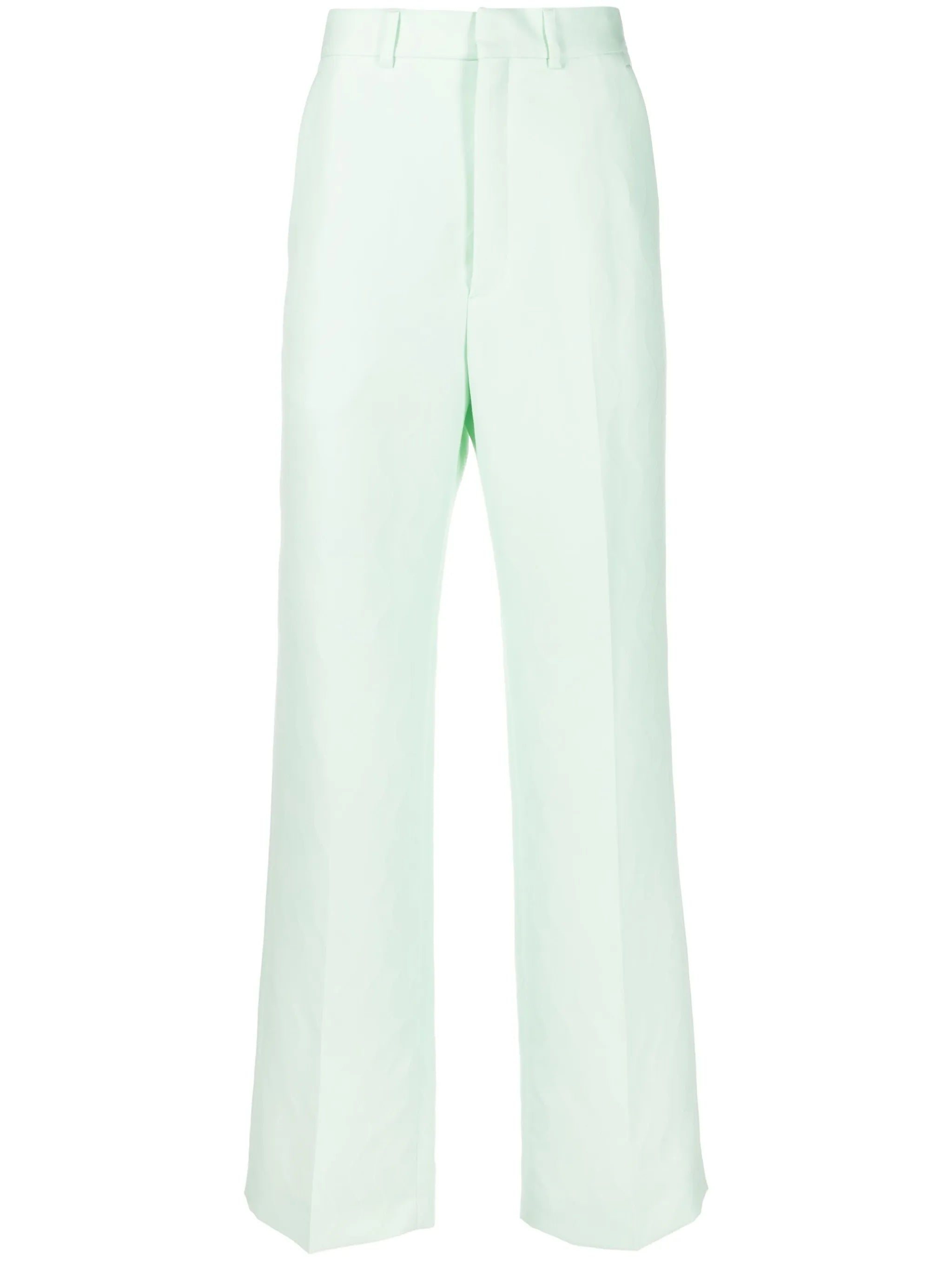 striped tailored flared trousers