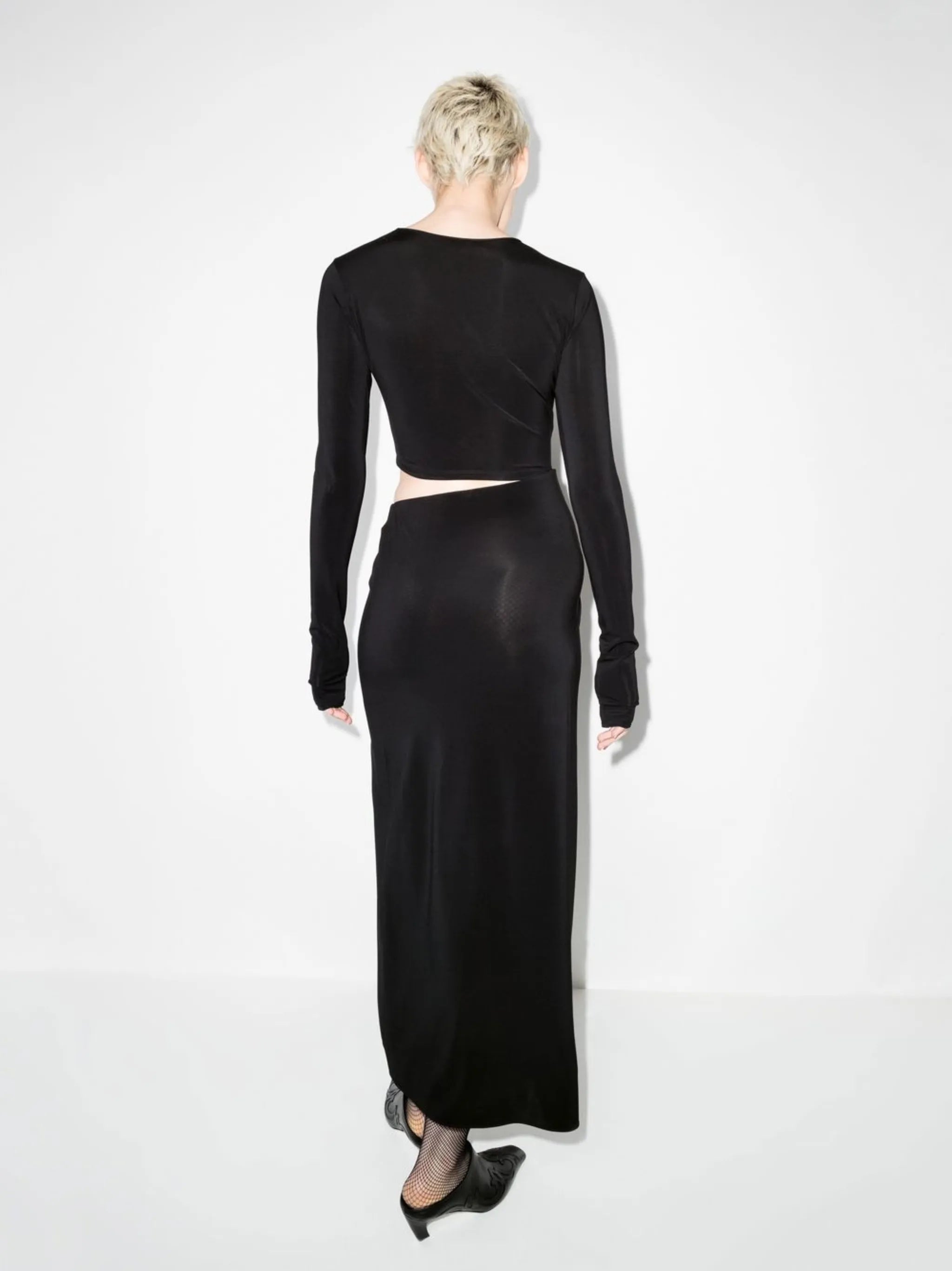 Gia gathered cut-out dress