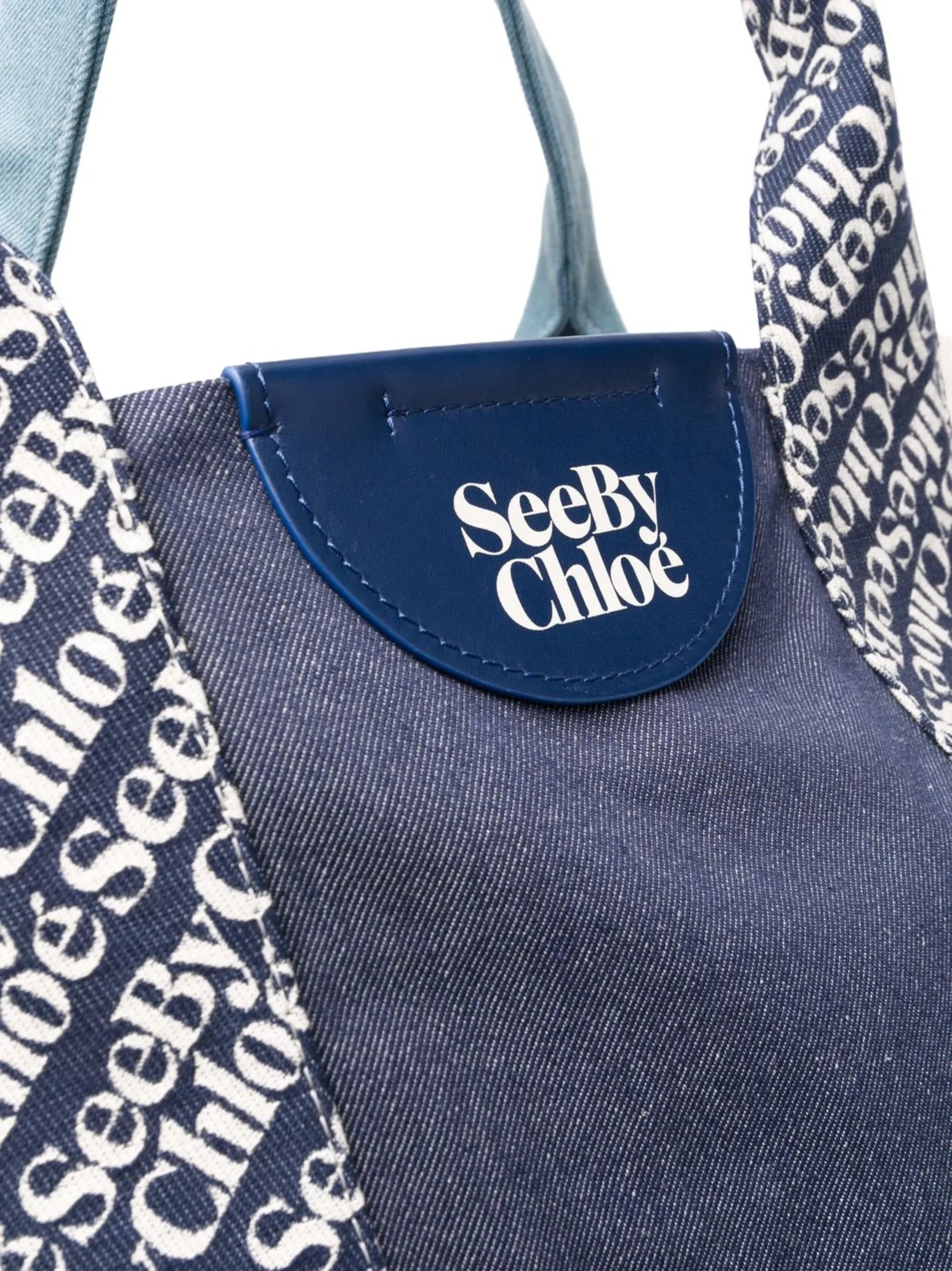 logo print tote bag