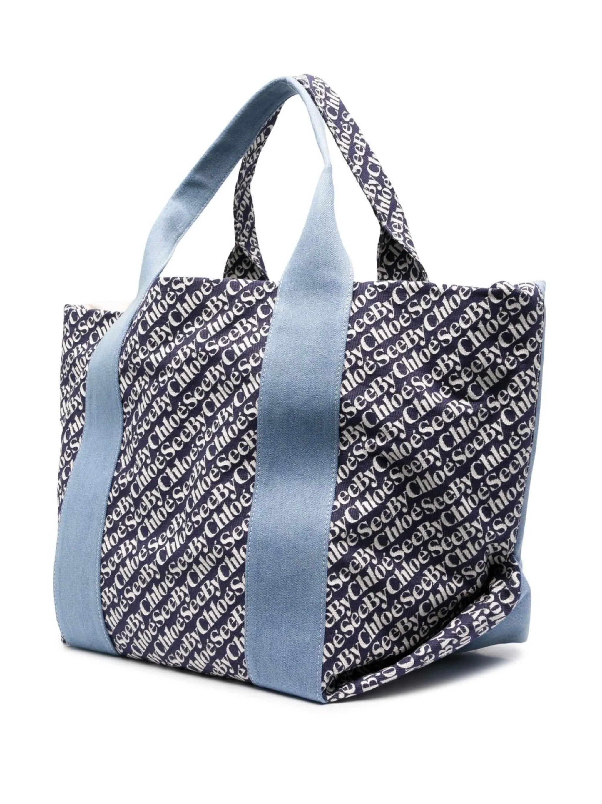 logo print tote bag