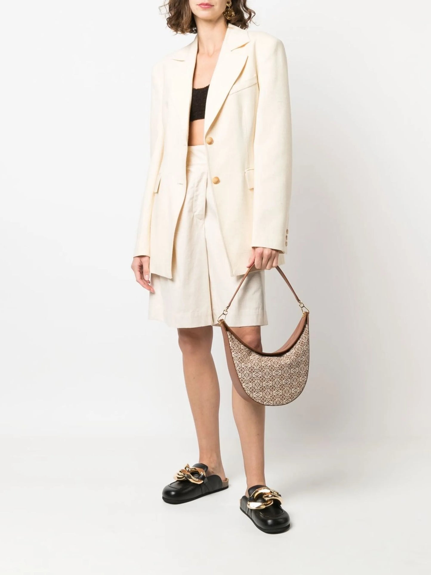 Luna Anagram-jacquard shoulder bag