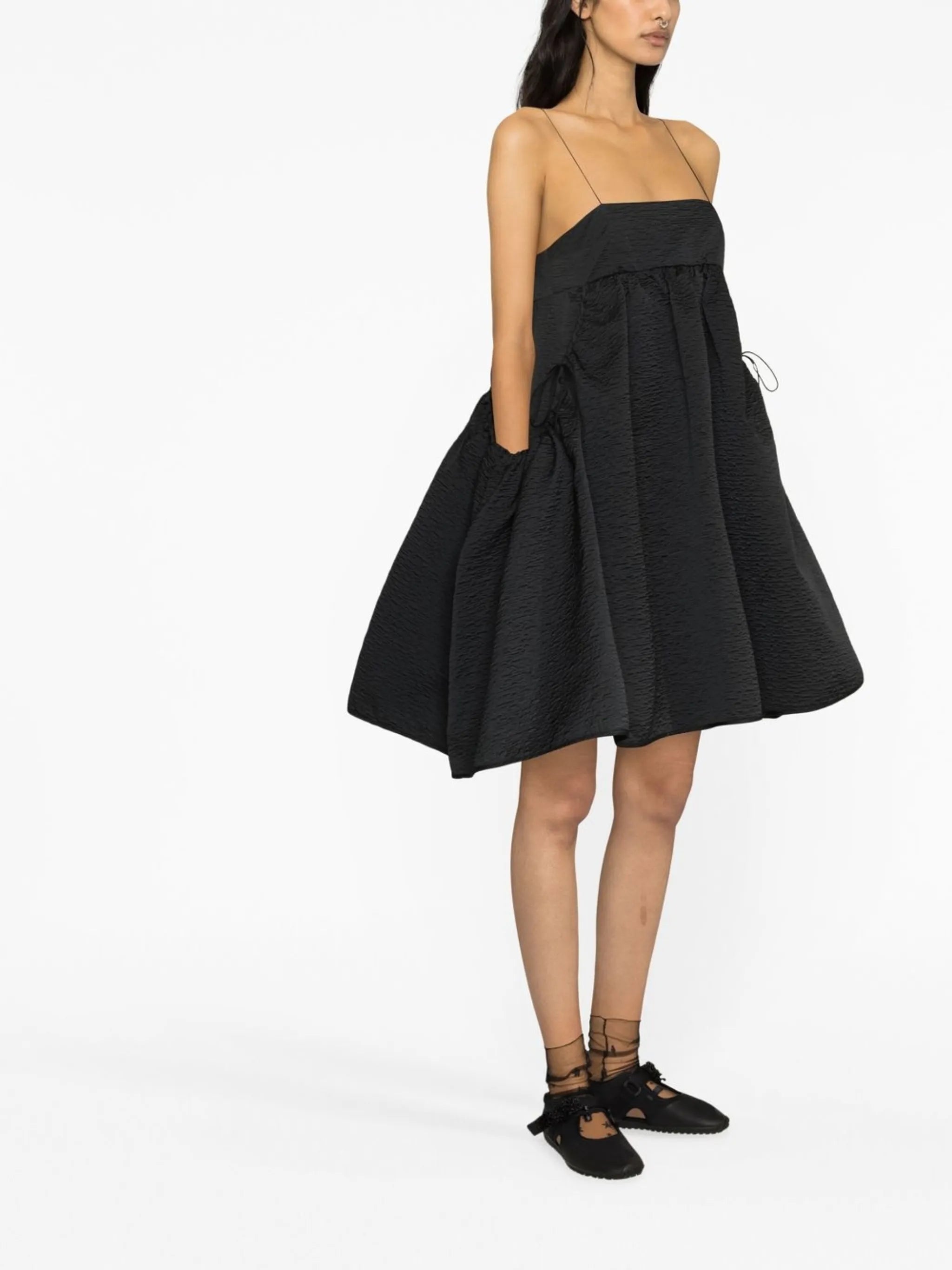 Lisbeth matelassé A-line dress