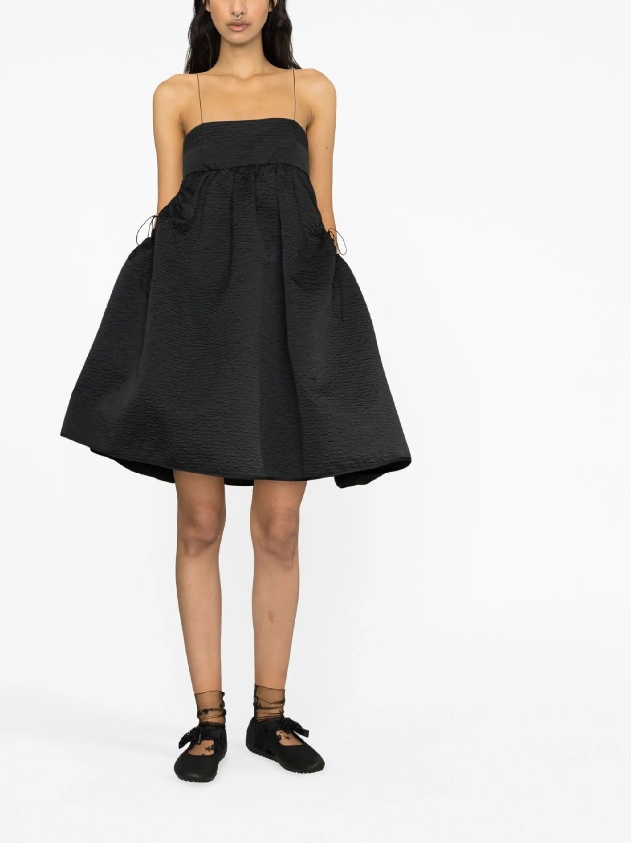Lisbeth matelassé A-line dress