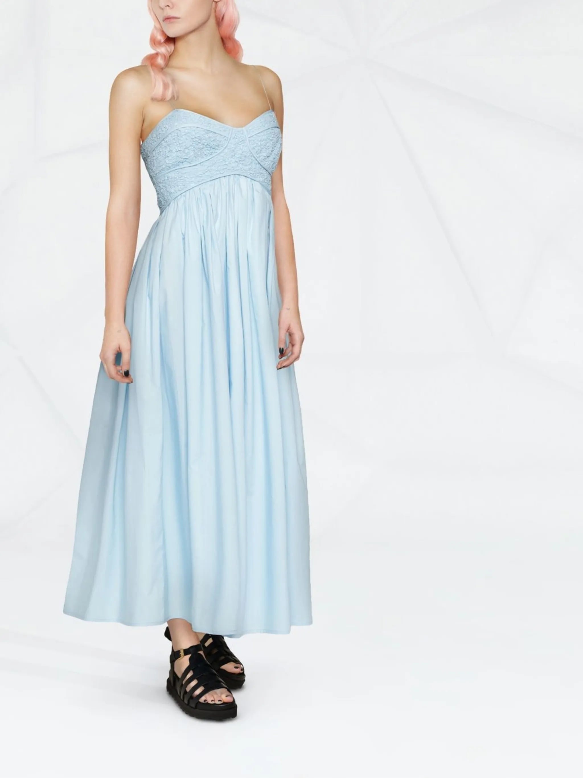 Heather empire-line dress