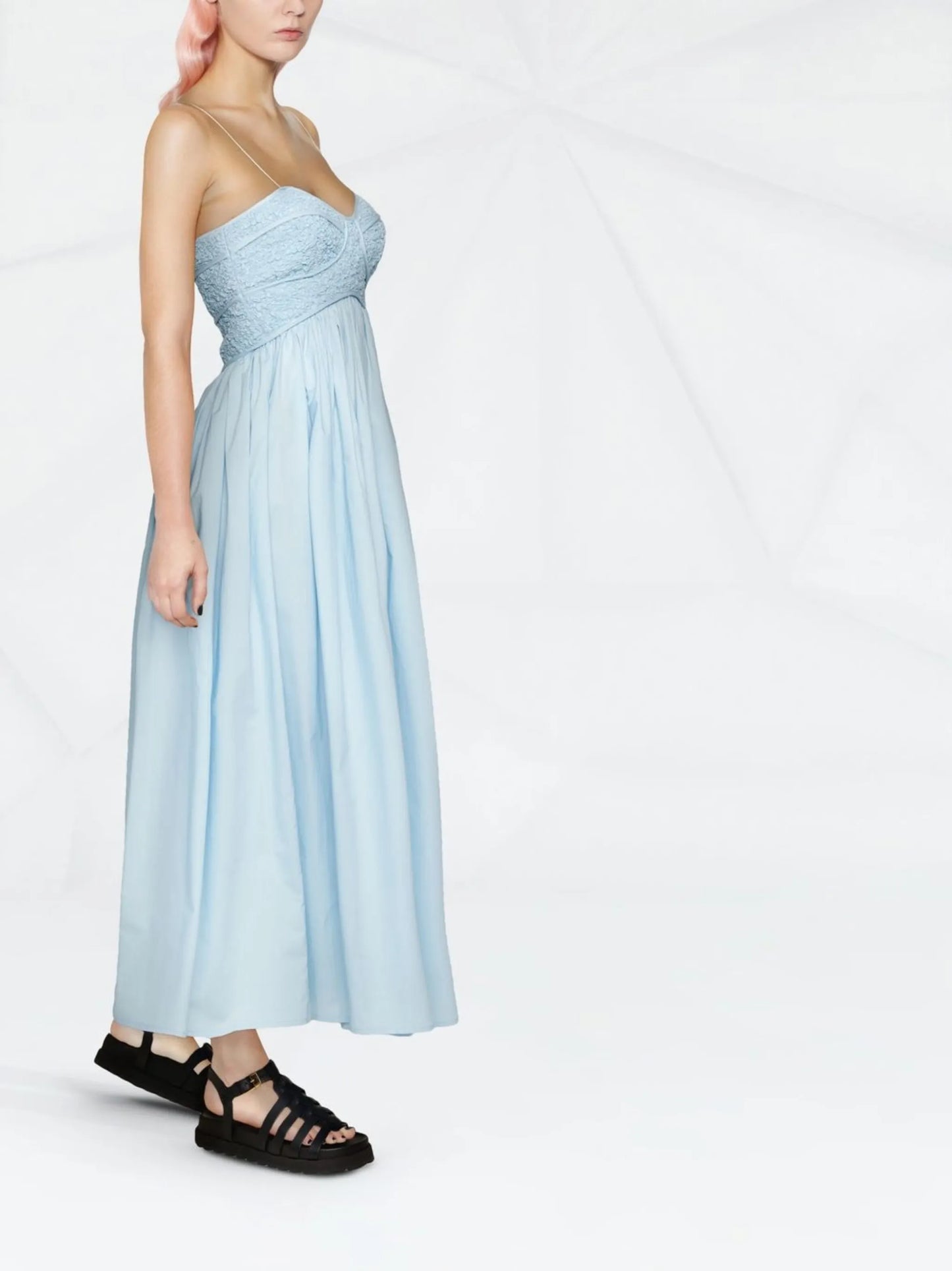 Heather empire-line dress