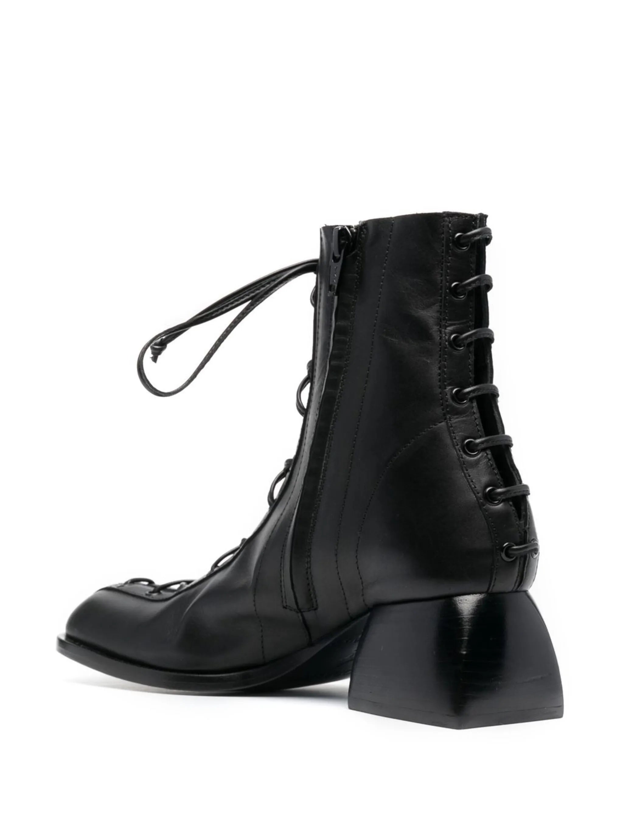 ankle lace-up fastening 55mm boots