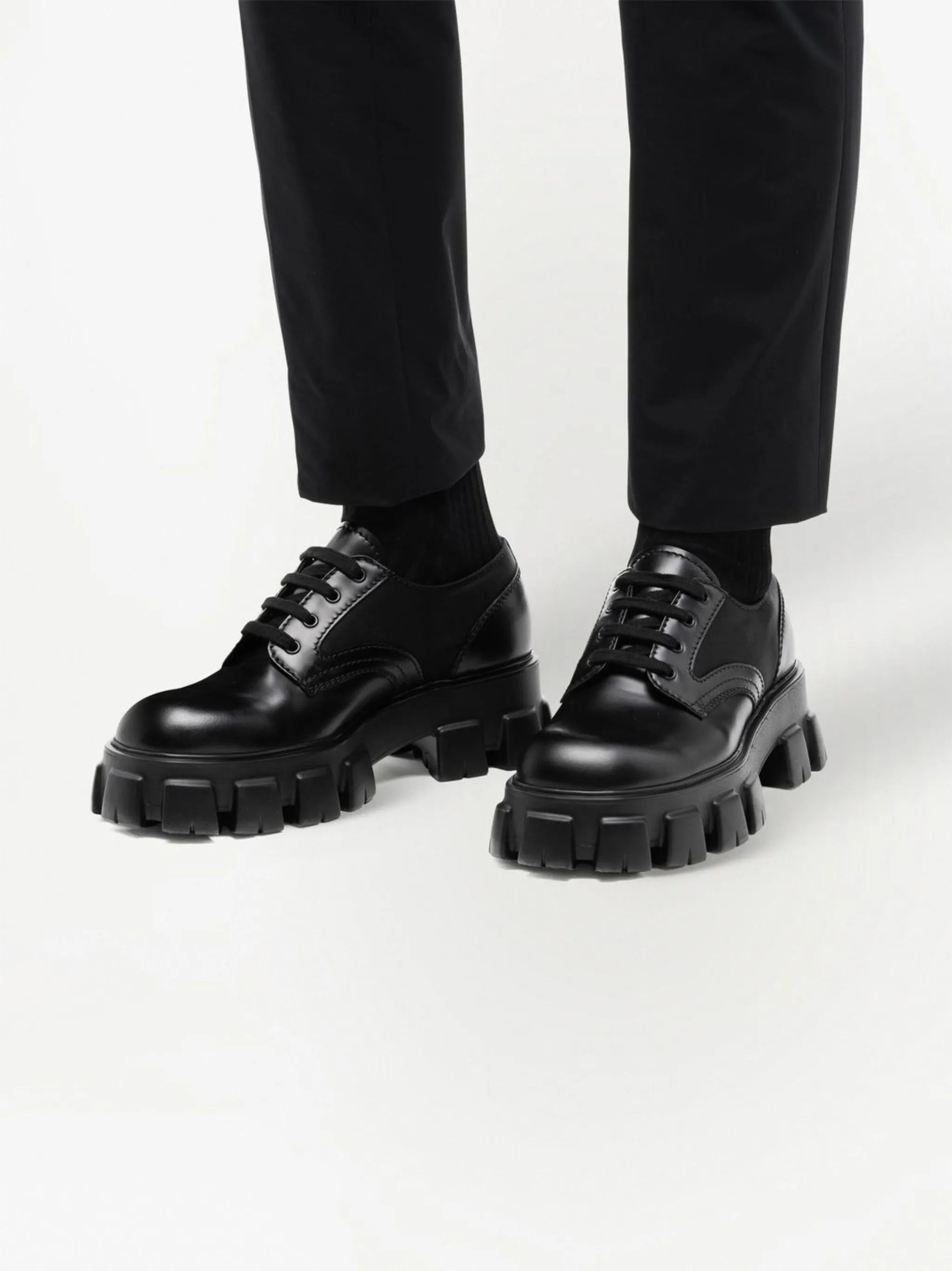 Monolith leather Derby shoes