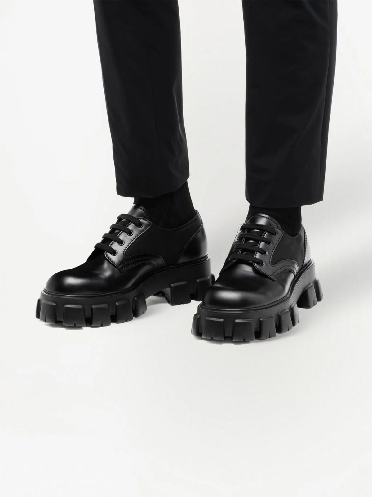 Monolith leather Derby shoes