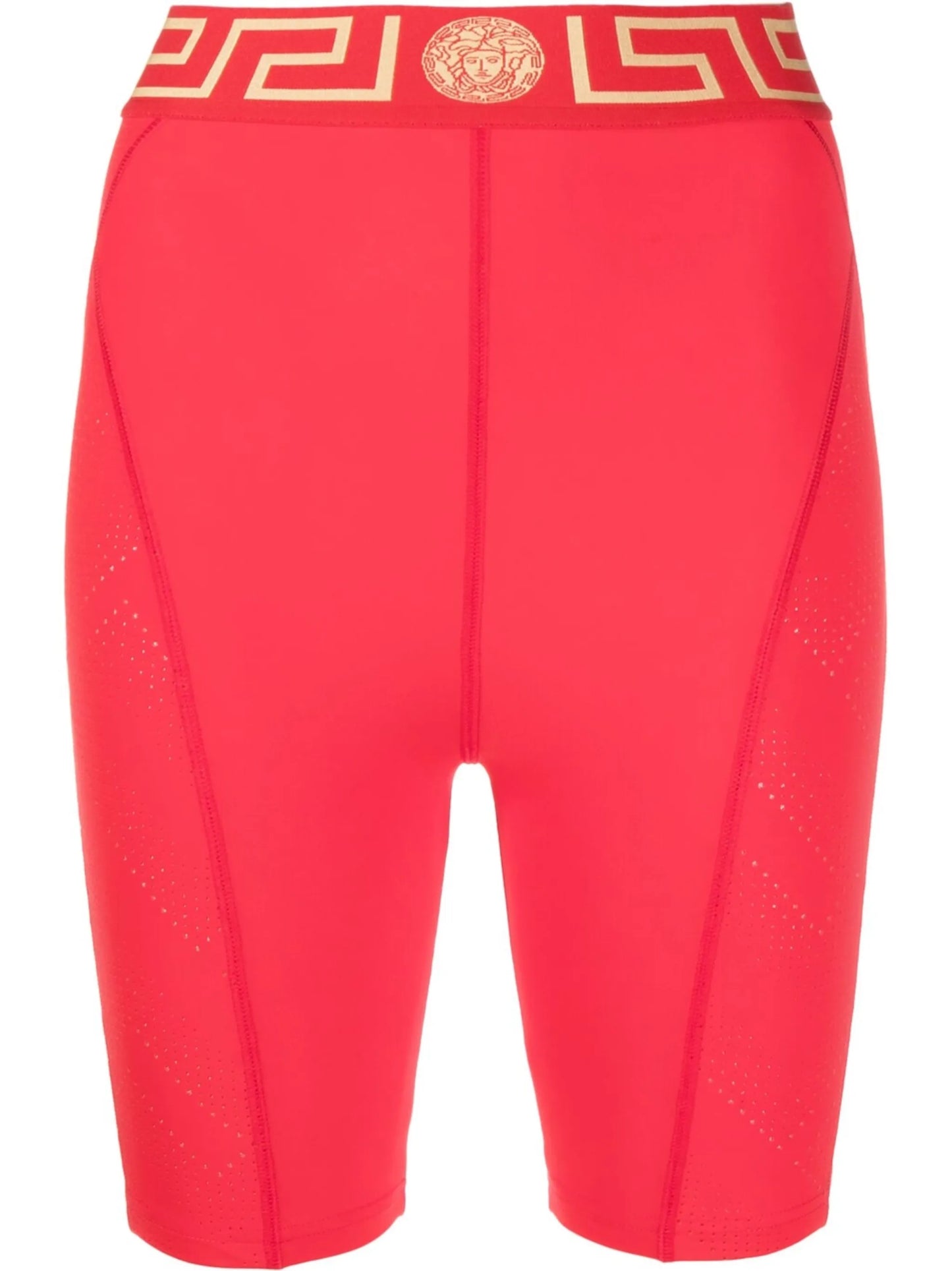 Greca-print biker shorts