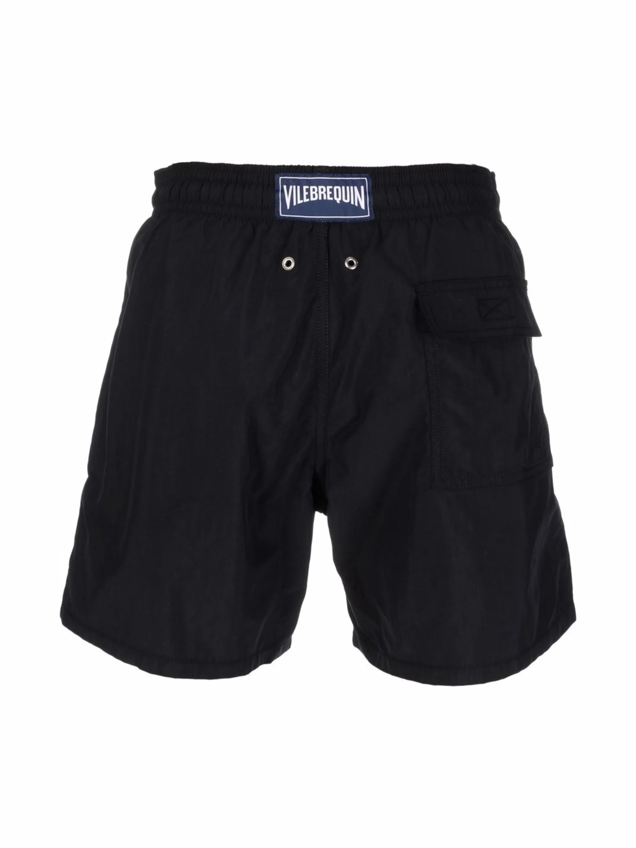 elasticated-waist swim shorts