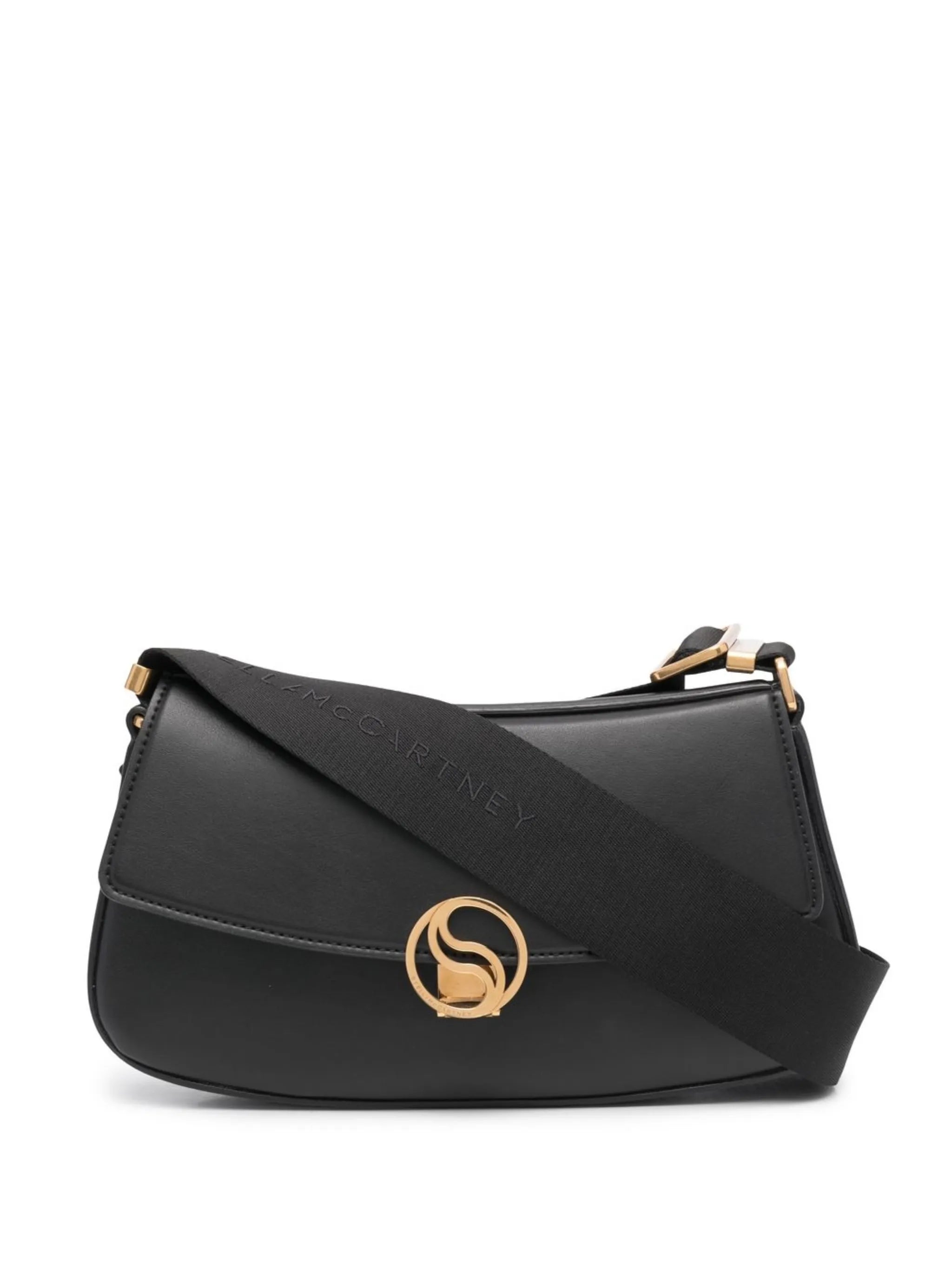 logo clasp flap shoulder bag
