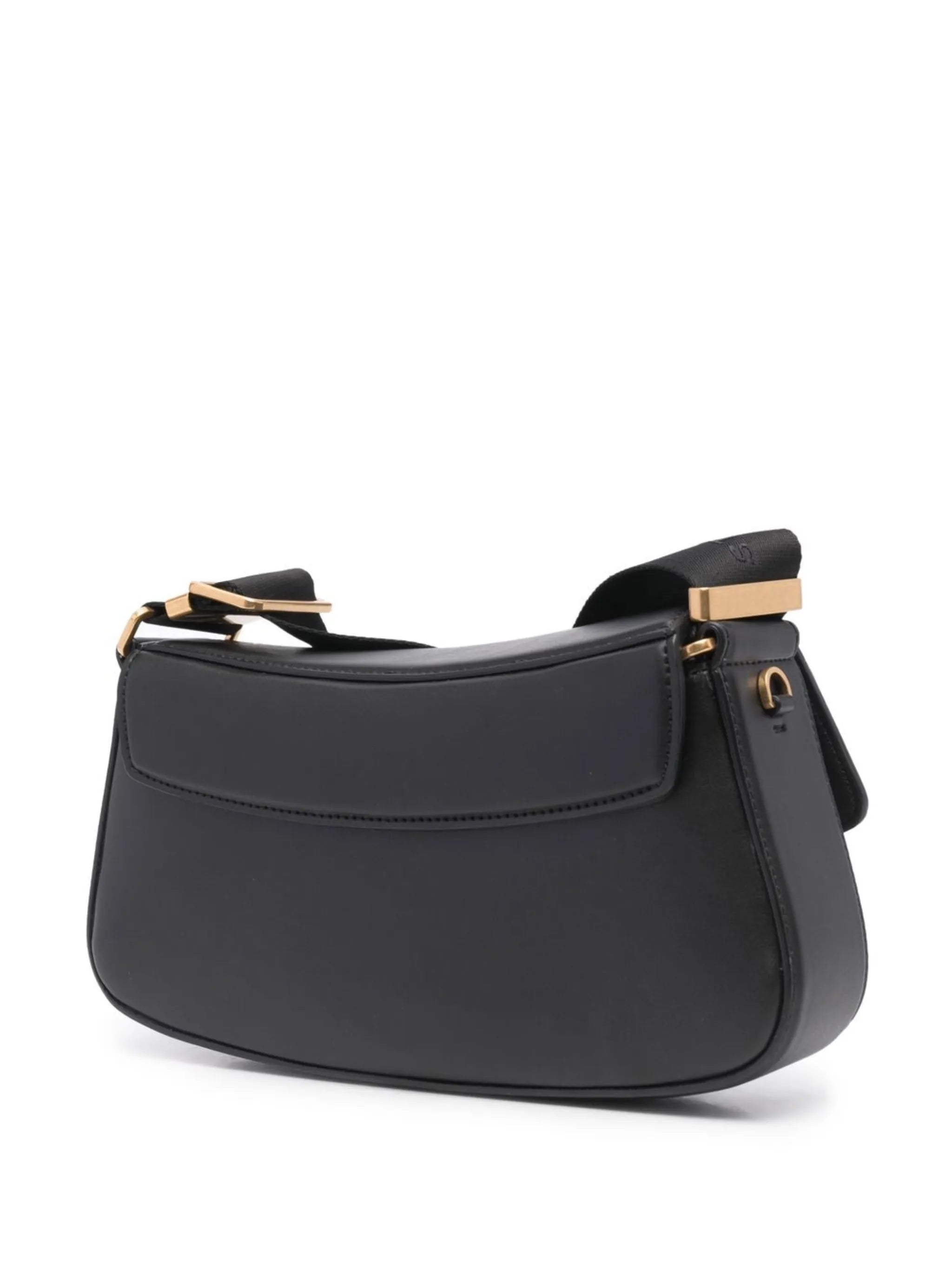 logo clasp flap shoulder bag