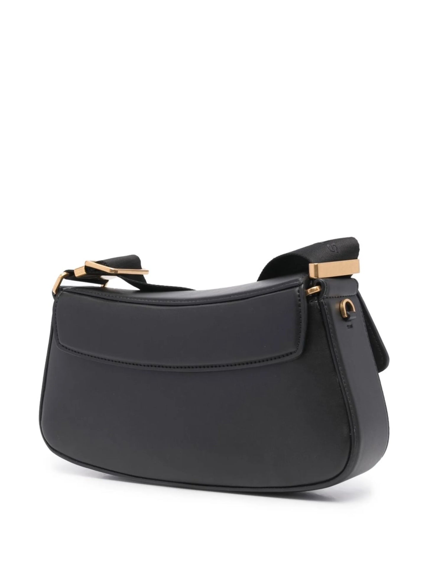 logo clasp flap shoulder bag