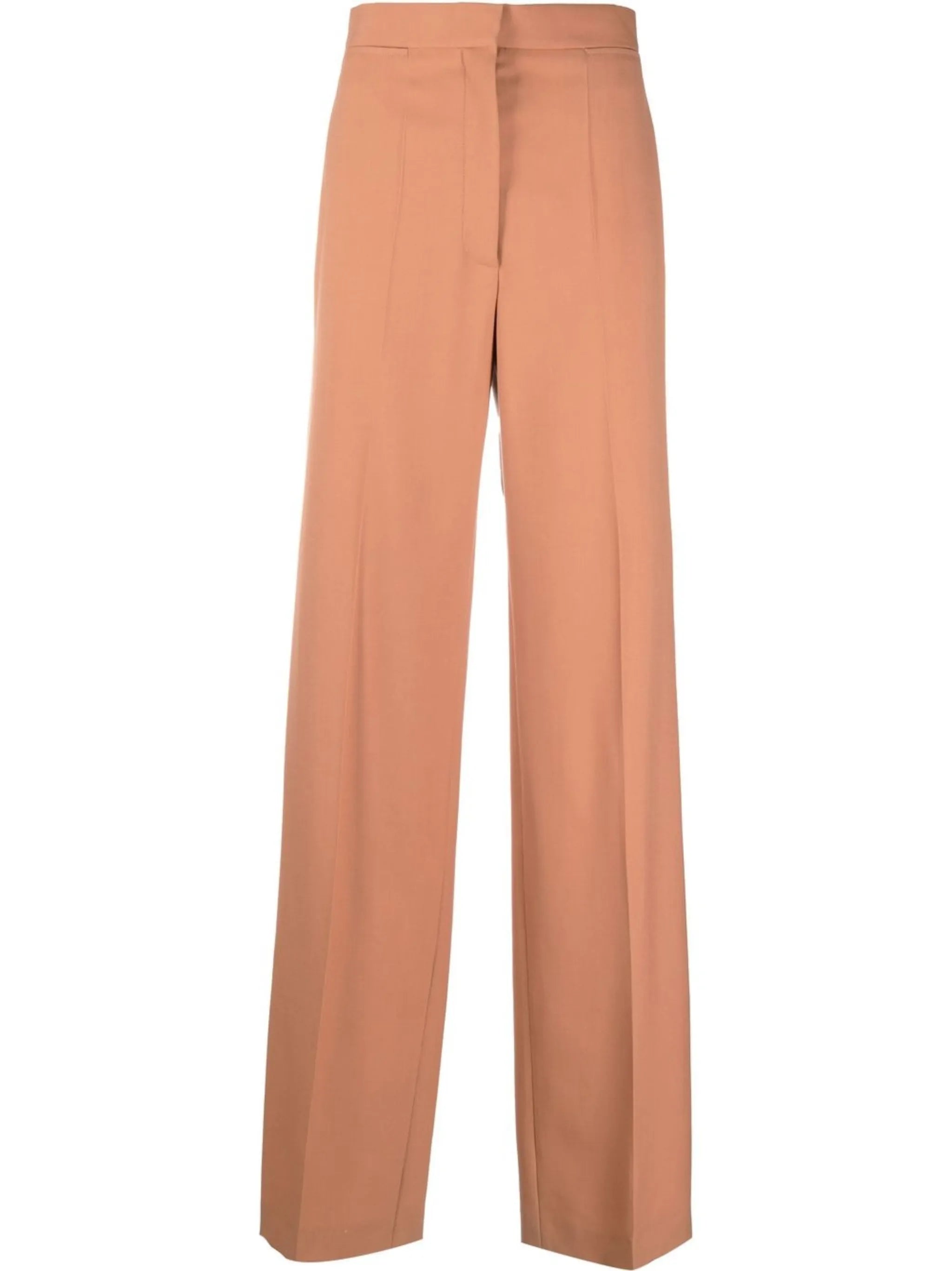 straight-leg high-waist tailored trousers